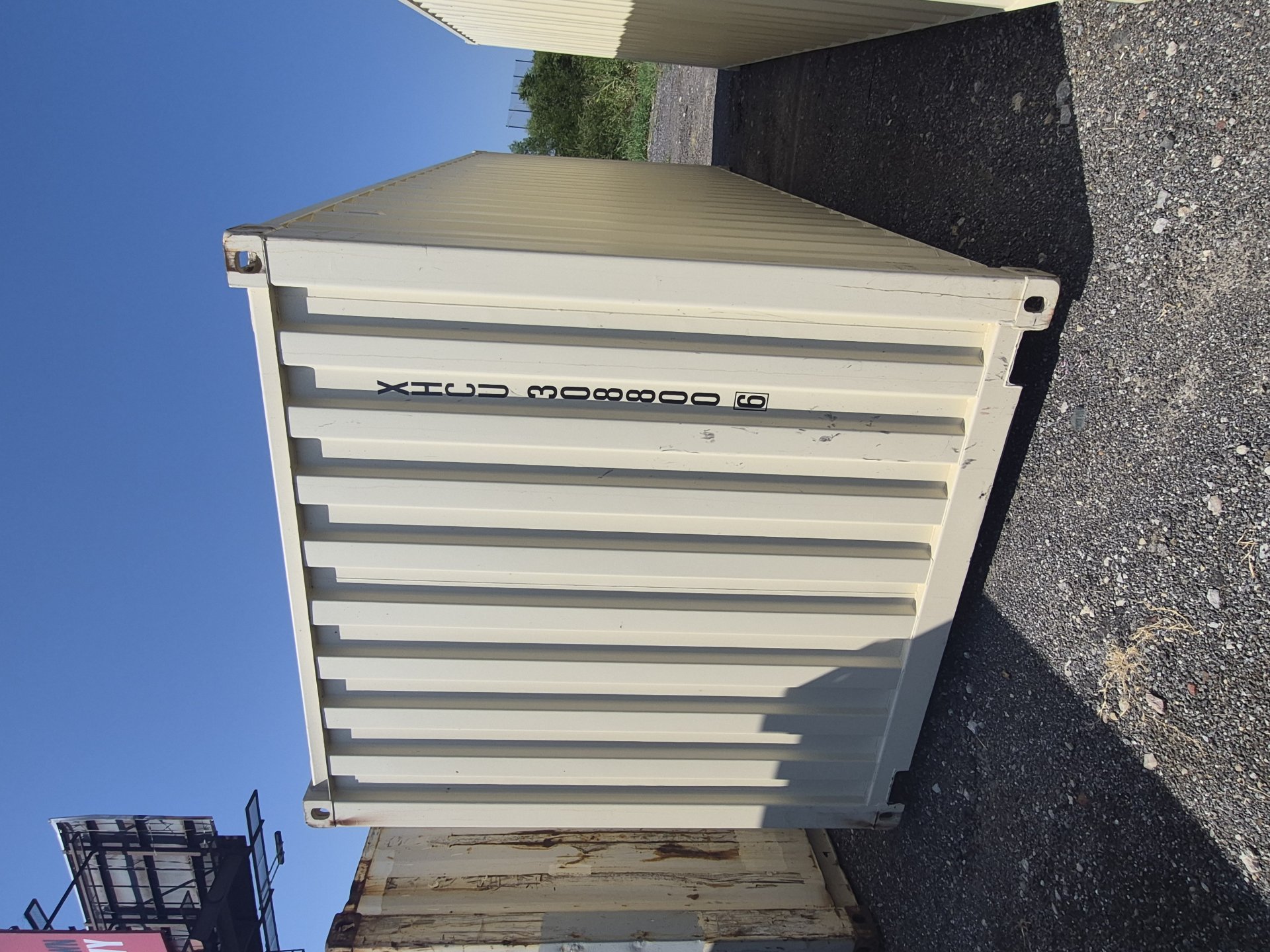 Rear corner view of the product