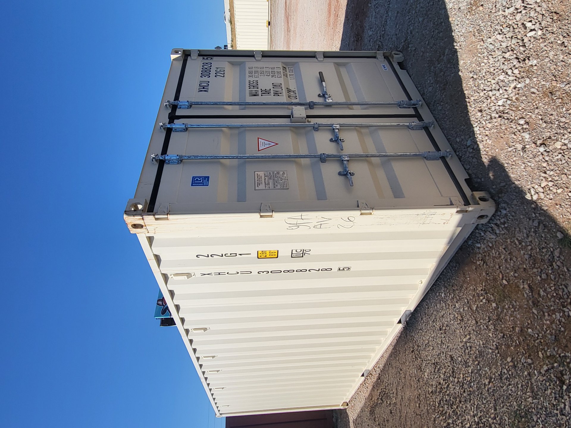 Front corner view of the product