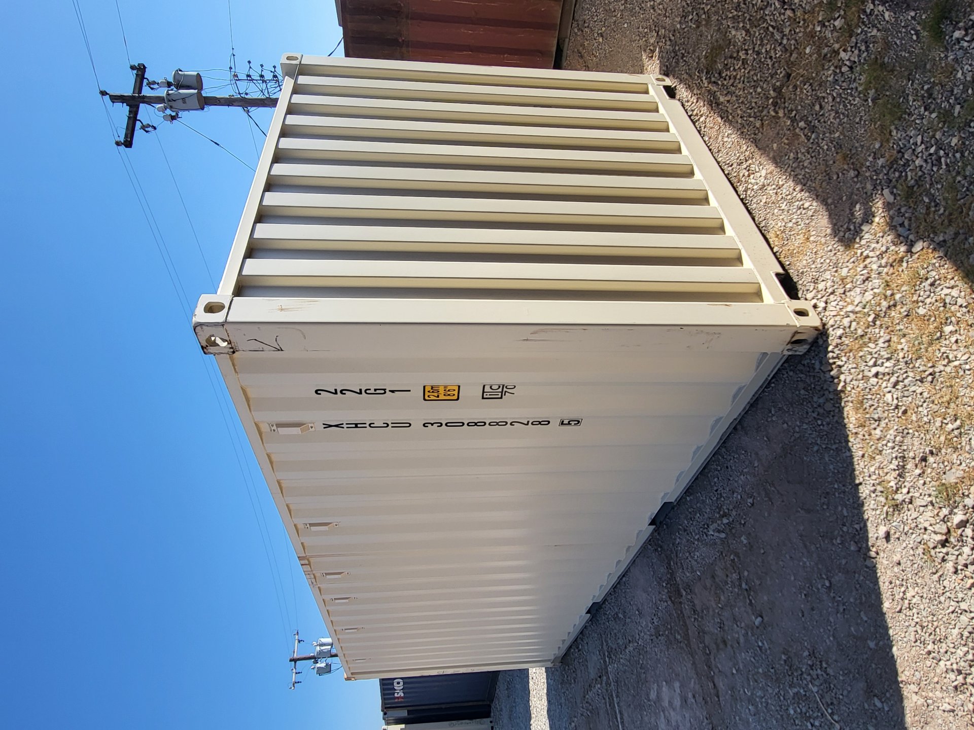 Rear corner view of the product