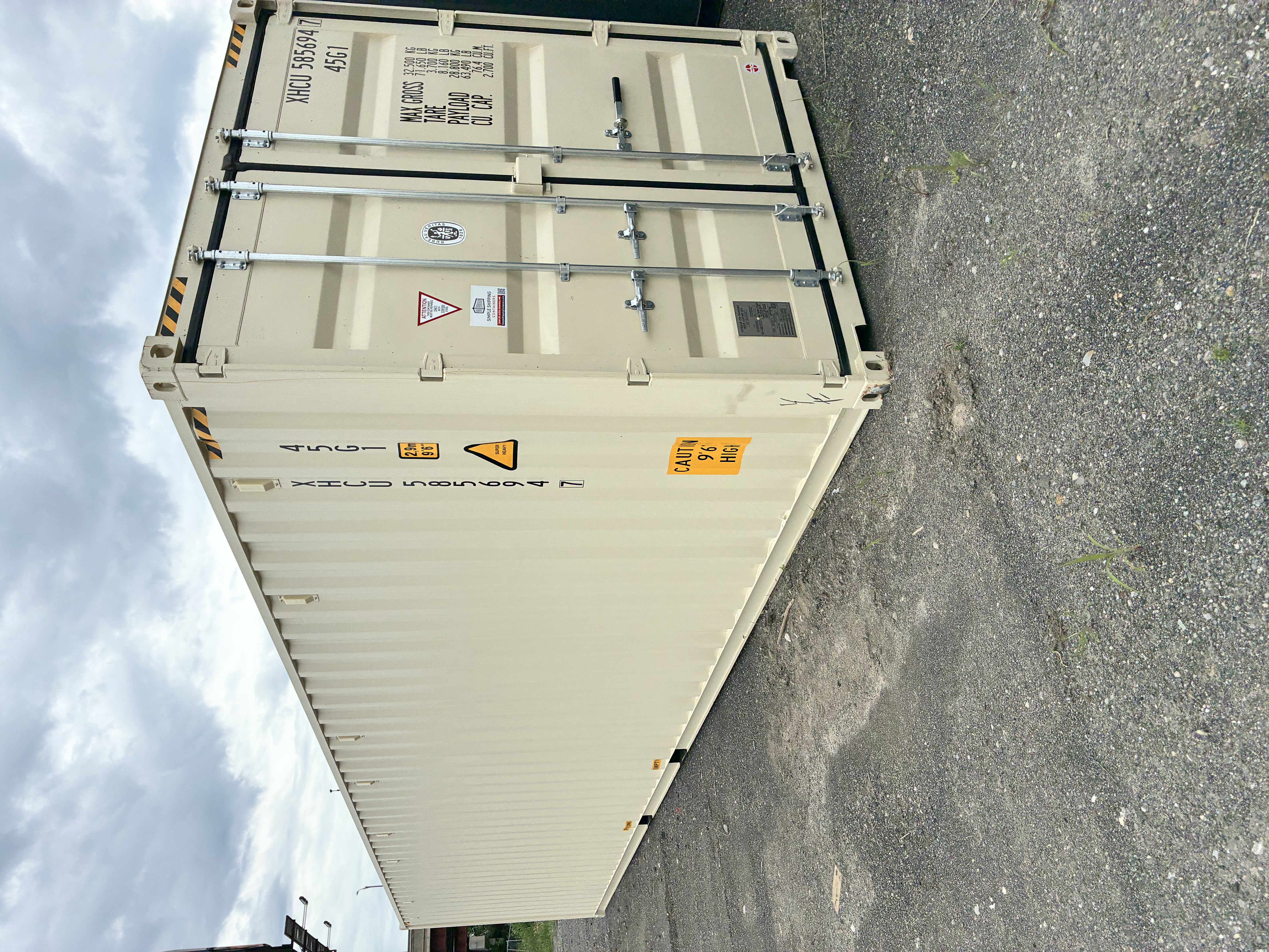 Front corner view of the product