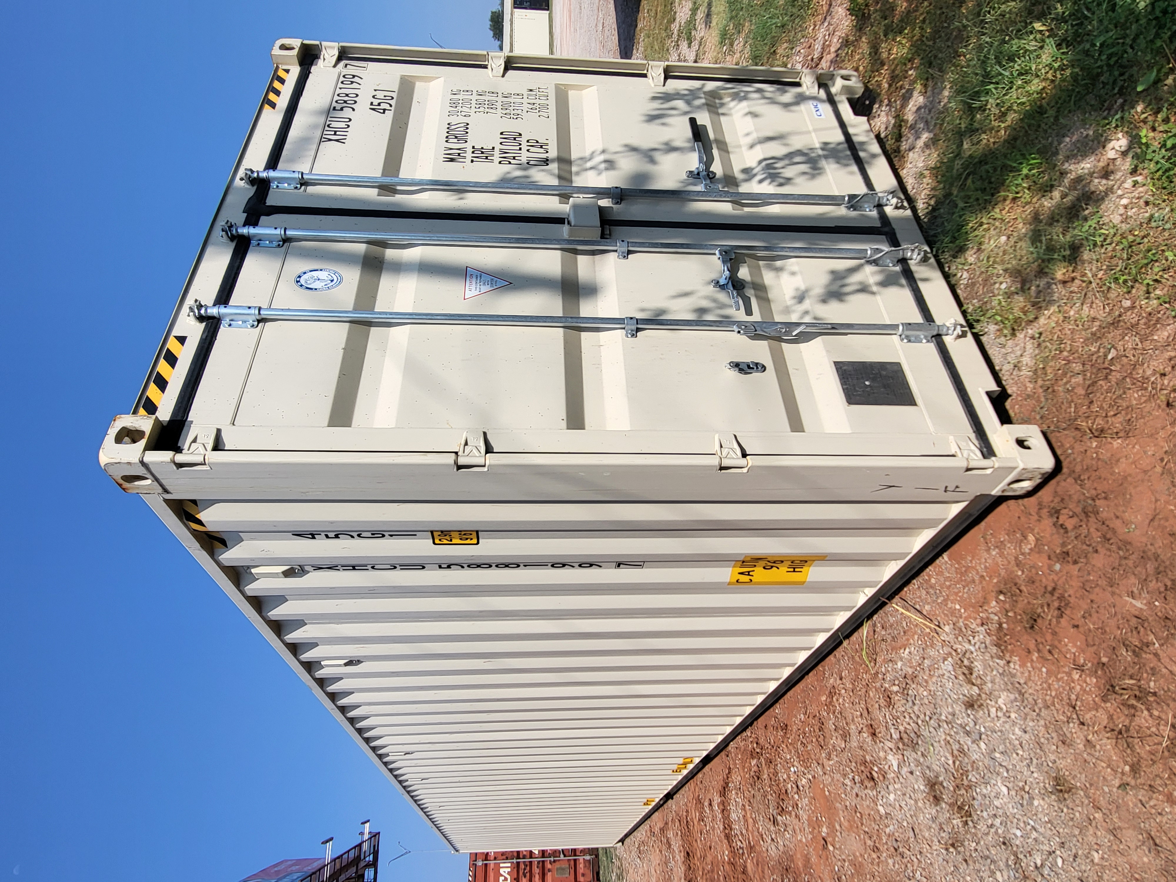 Front corner view of the product
