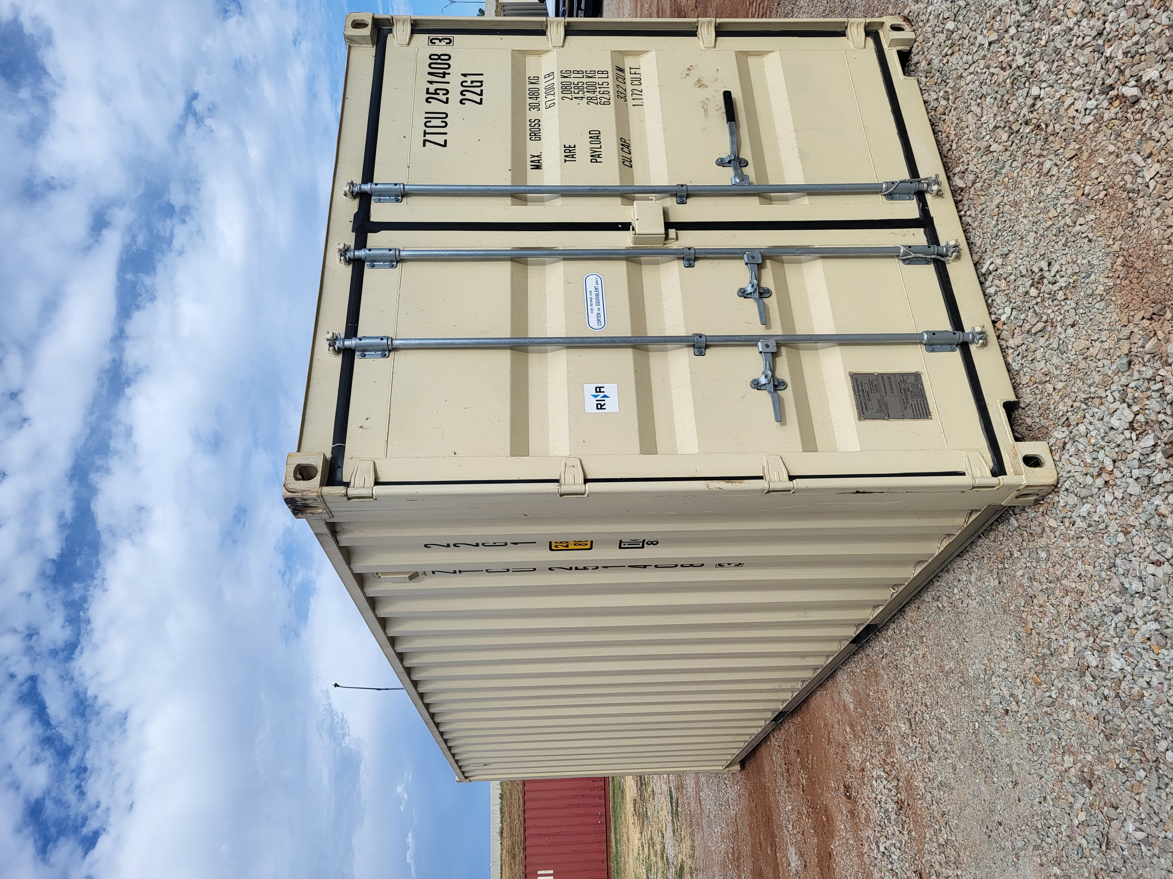 Front corner view of the product