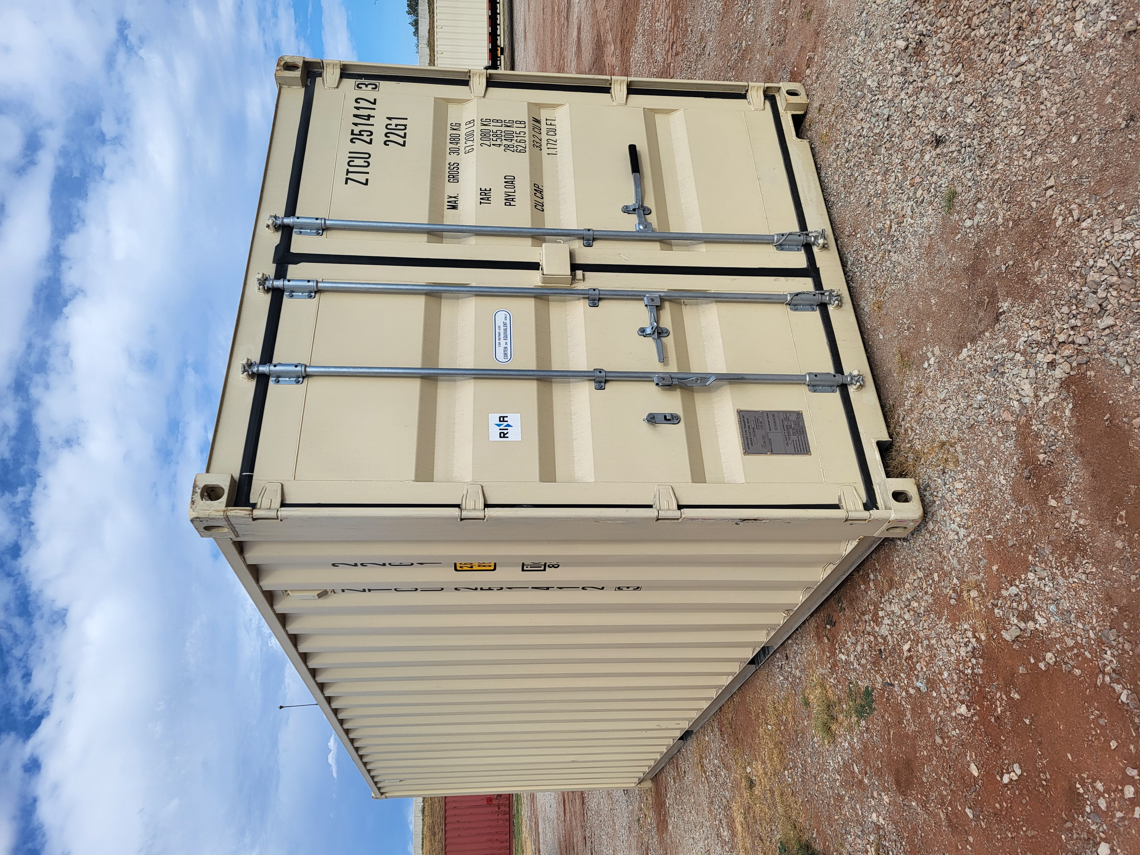 Front corner view of the product