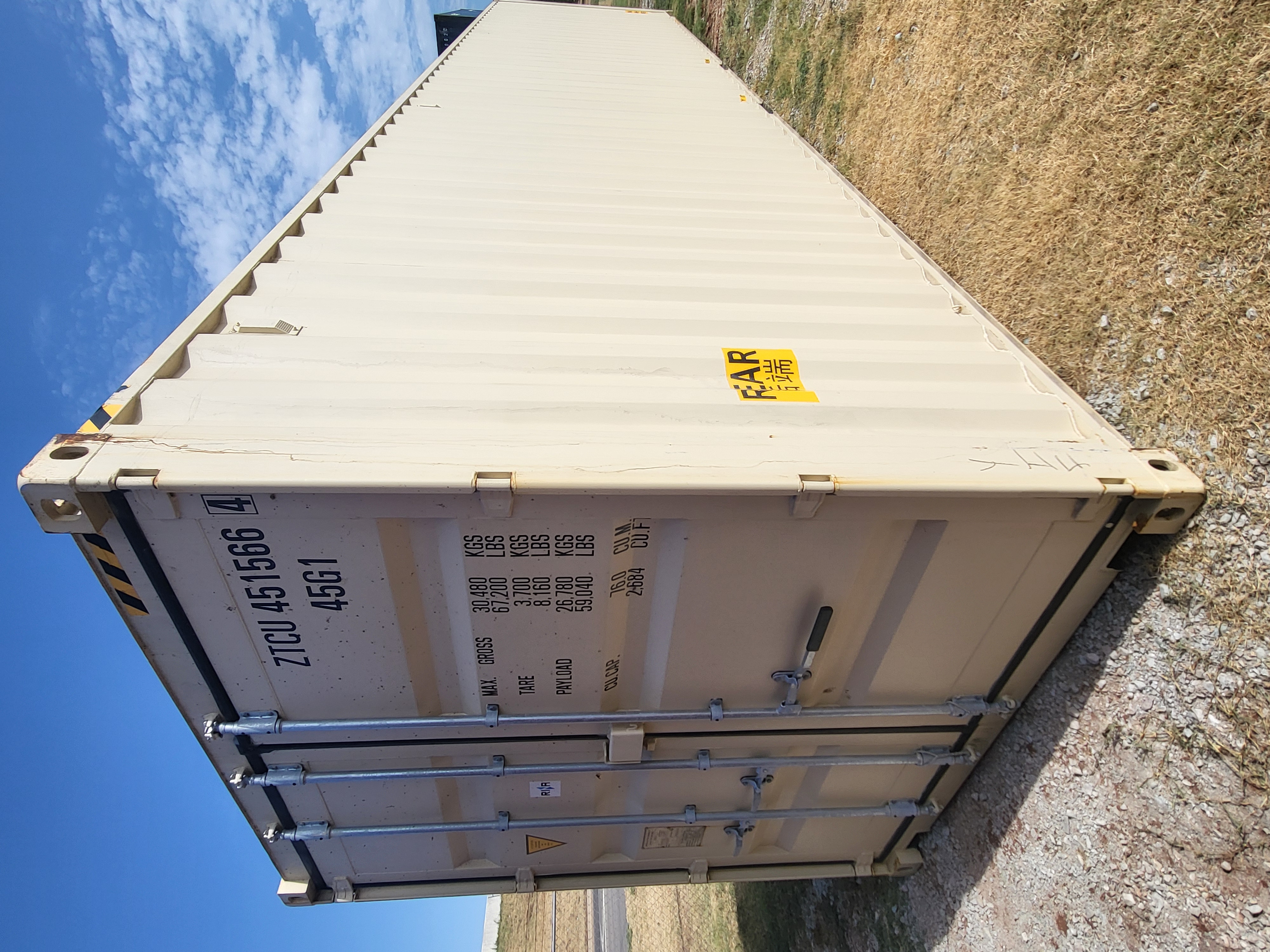 Front corner view of the product