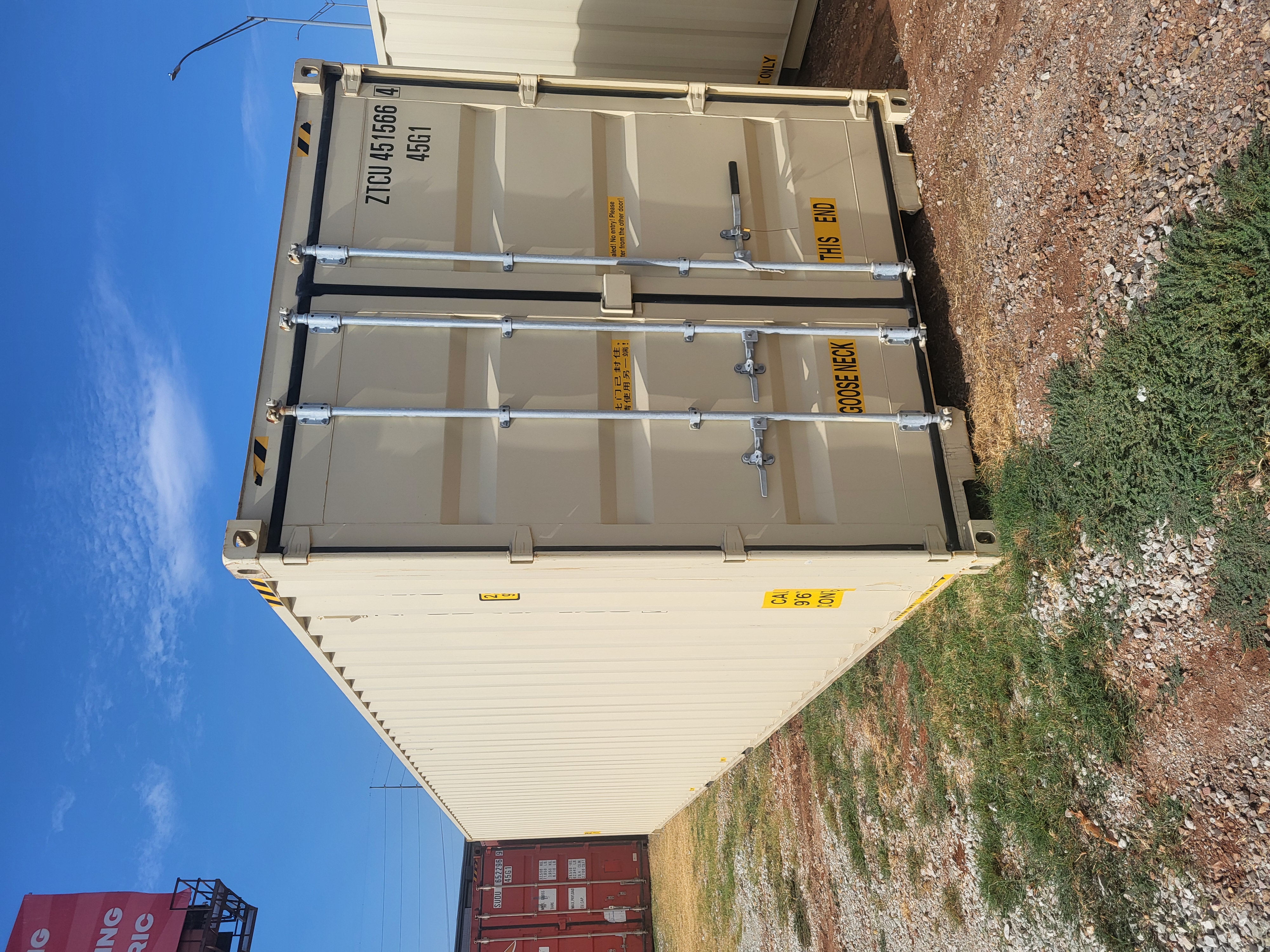 Rear corner view of the product
