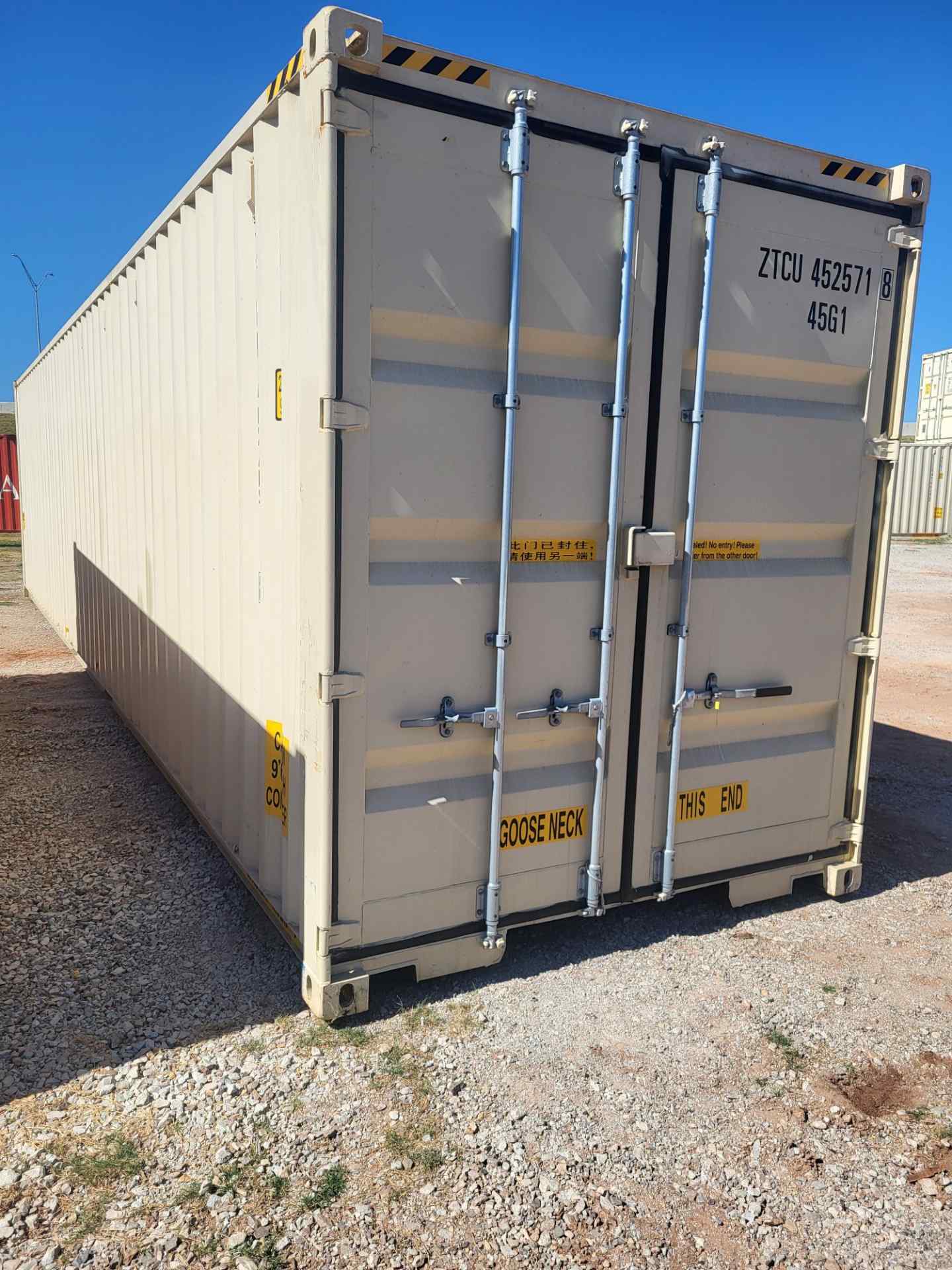 Rear corner view of the product