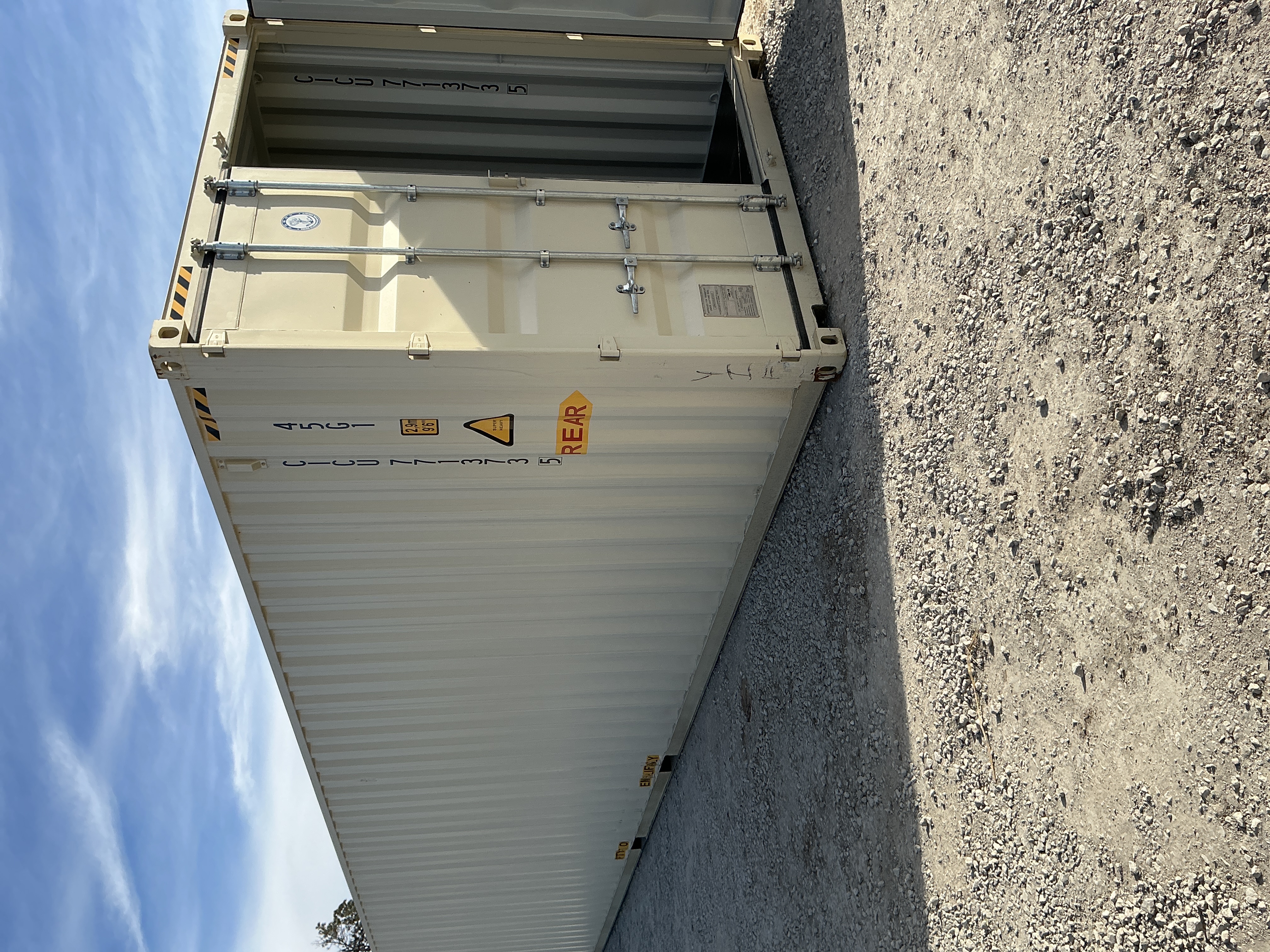 Rear corner view of the product