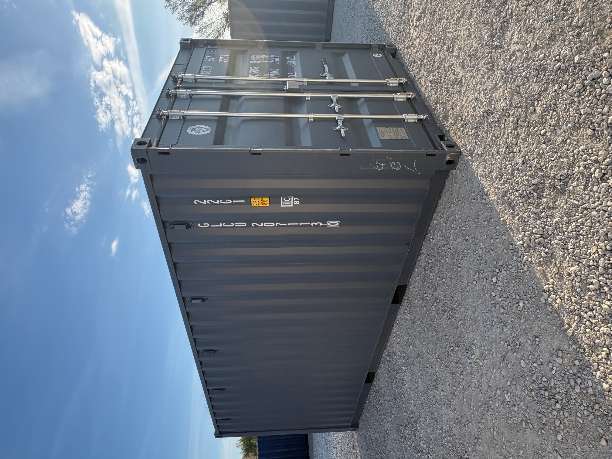 Front corner view of the product