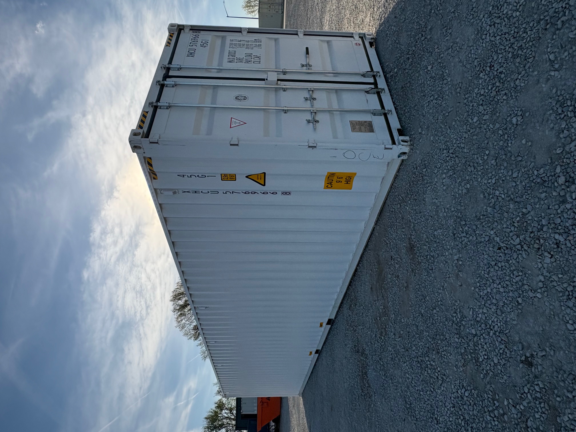 Front corner view of the product