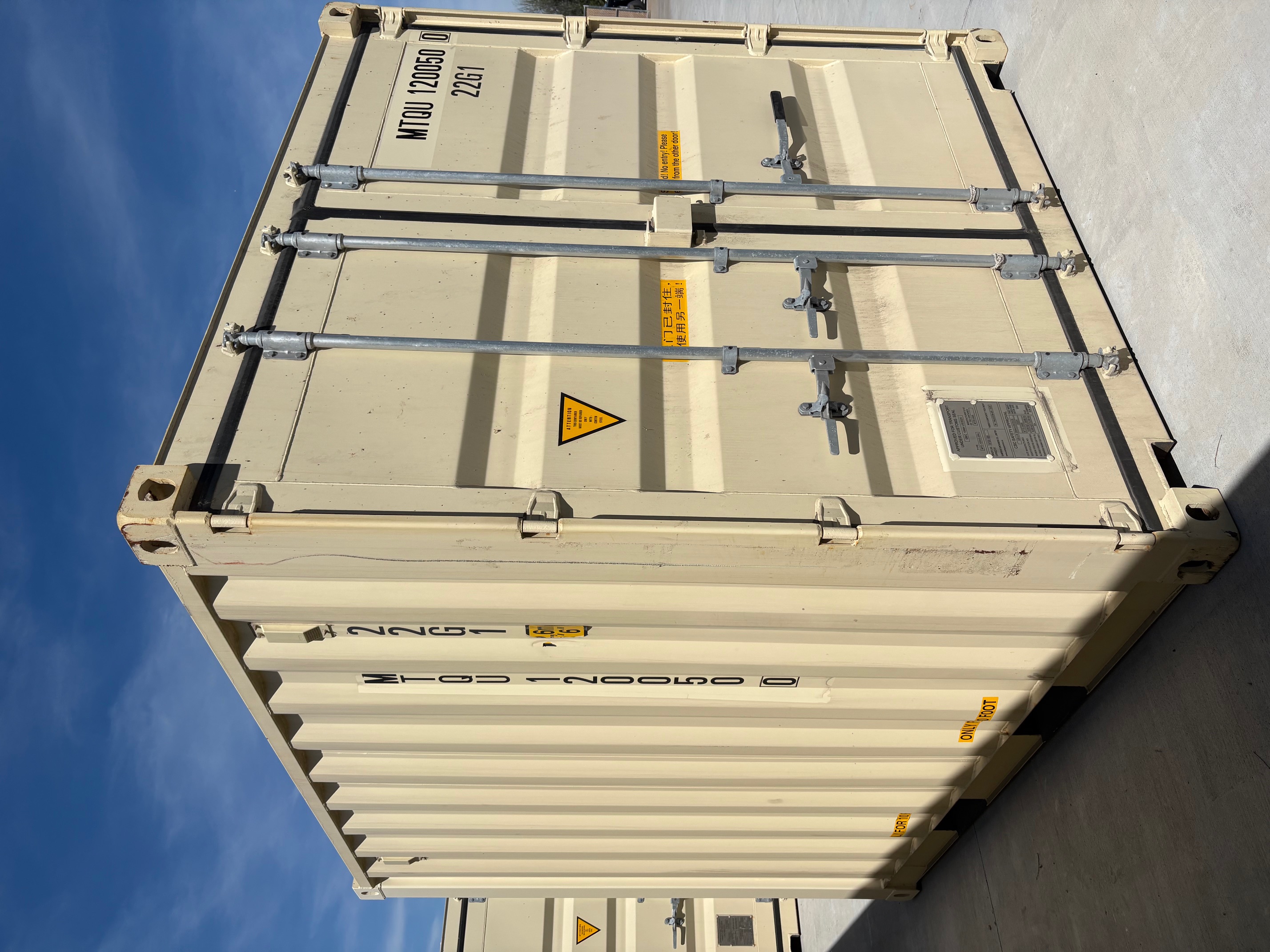 Front corner view of the product