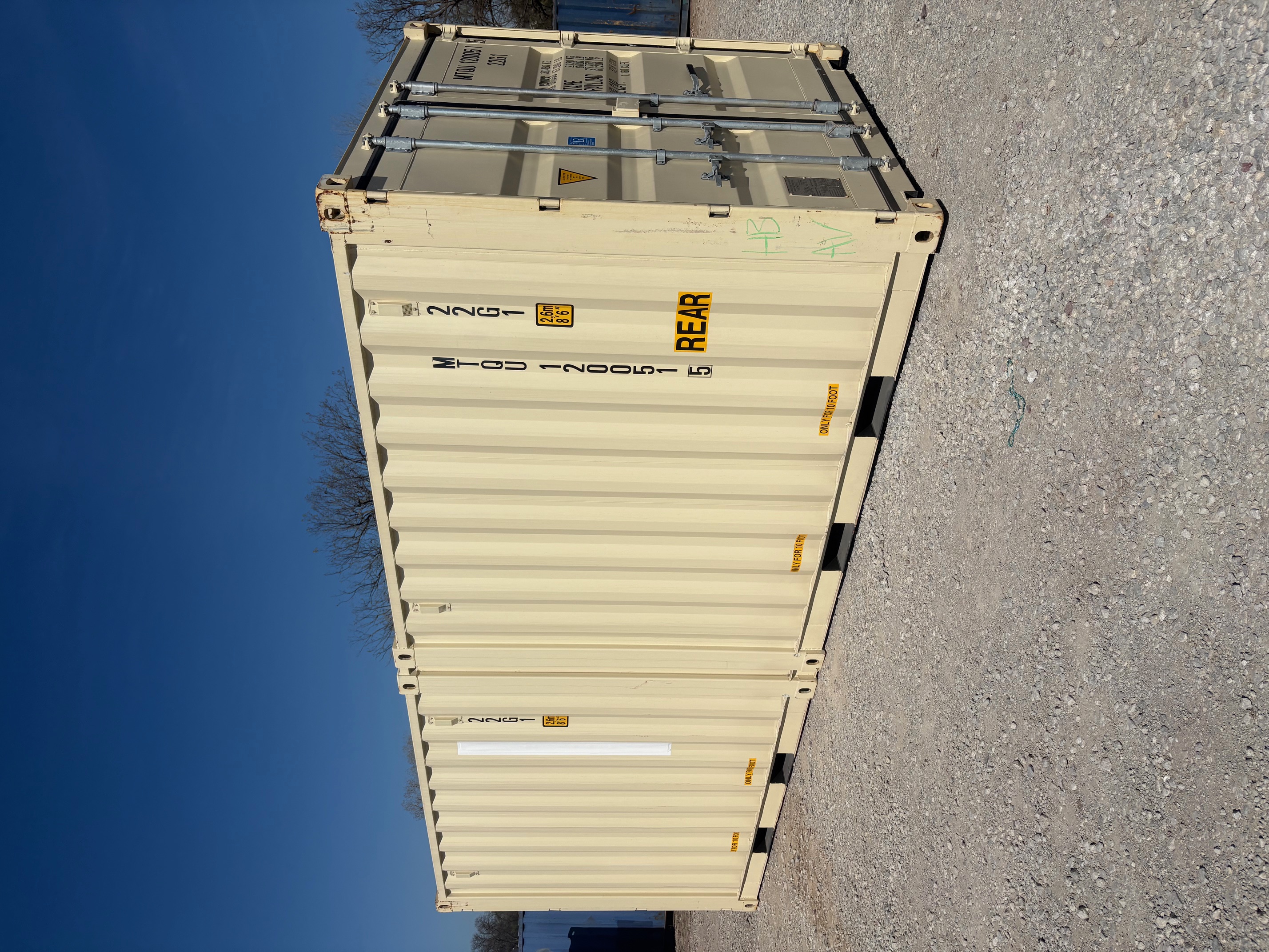 Rear corner view of the product