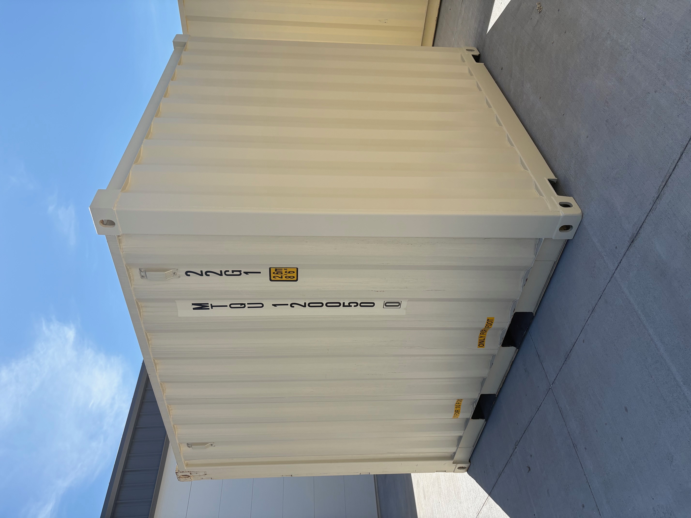 Rear corner view of the product