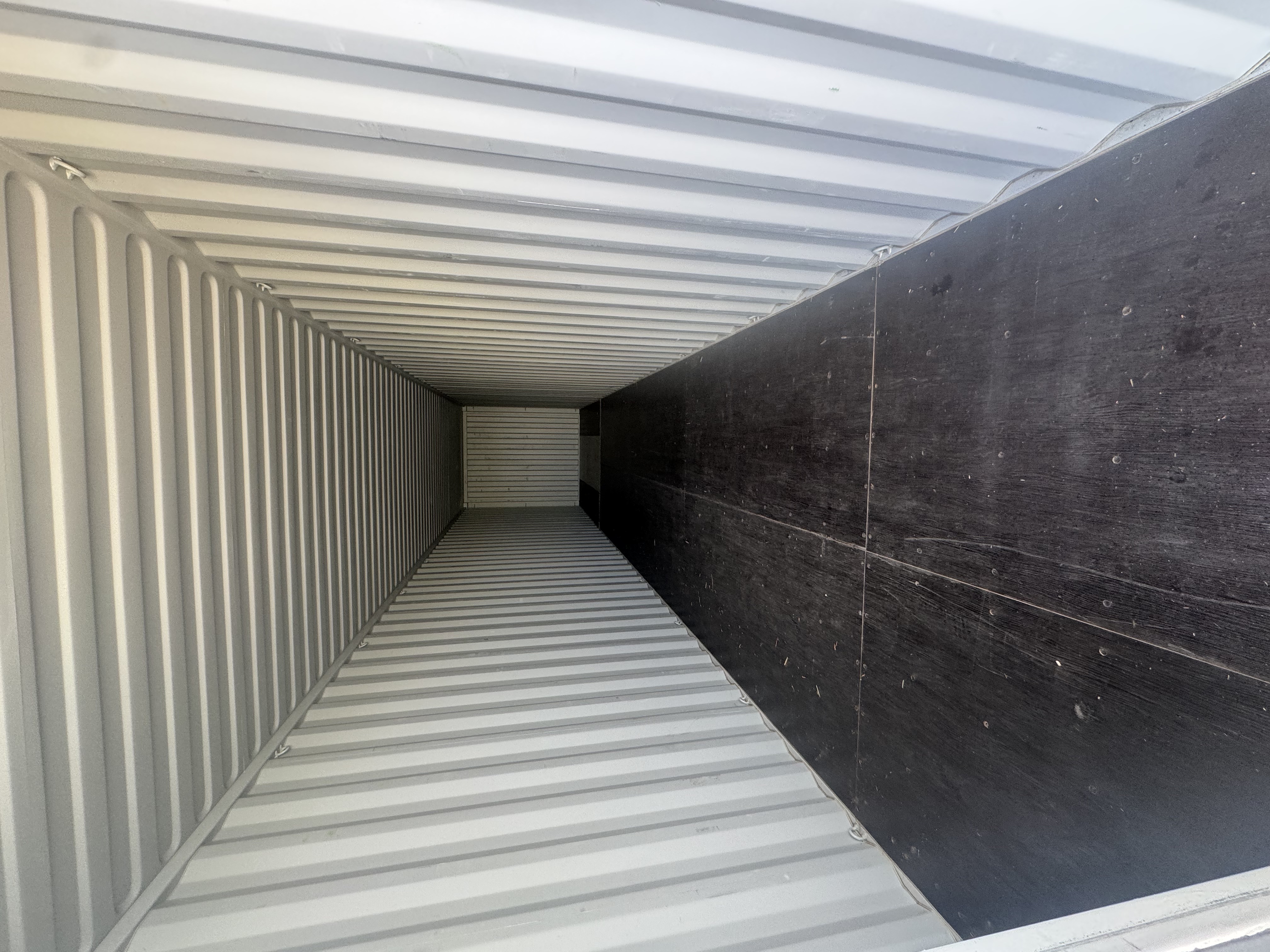 Rear corner view of the product