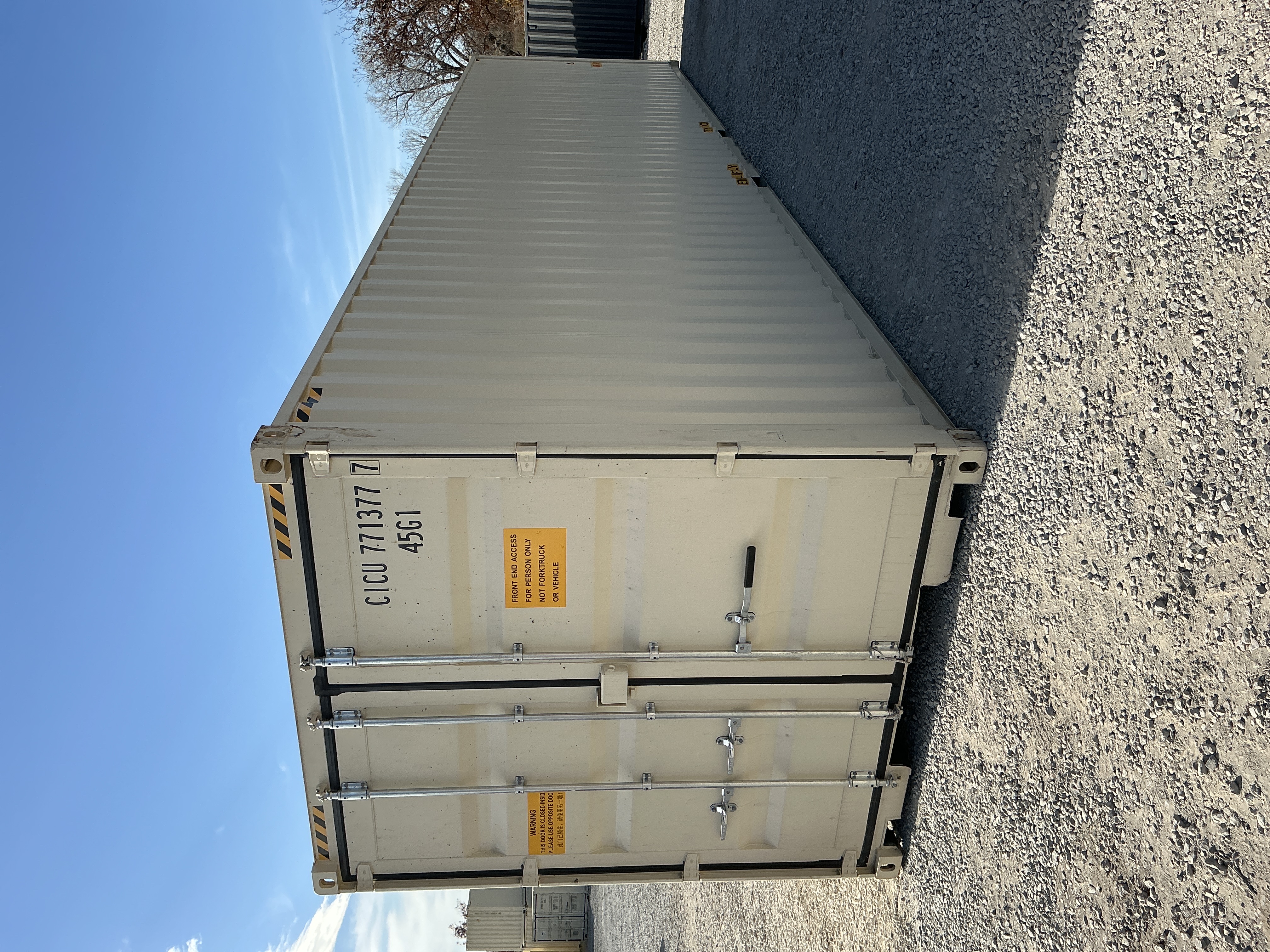 Rear corner view of the product