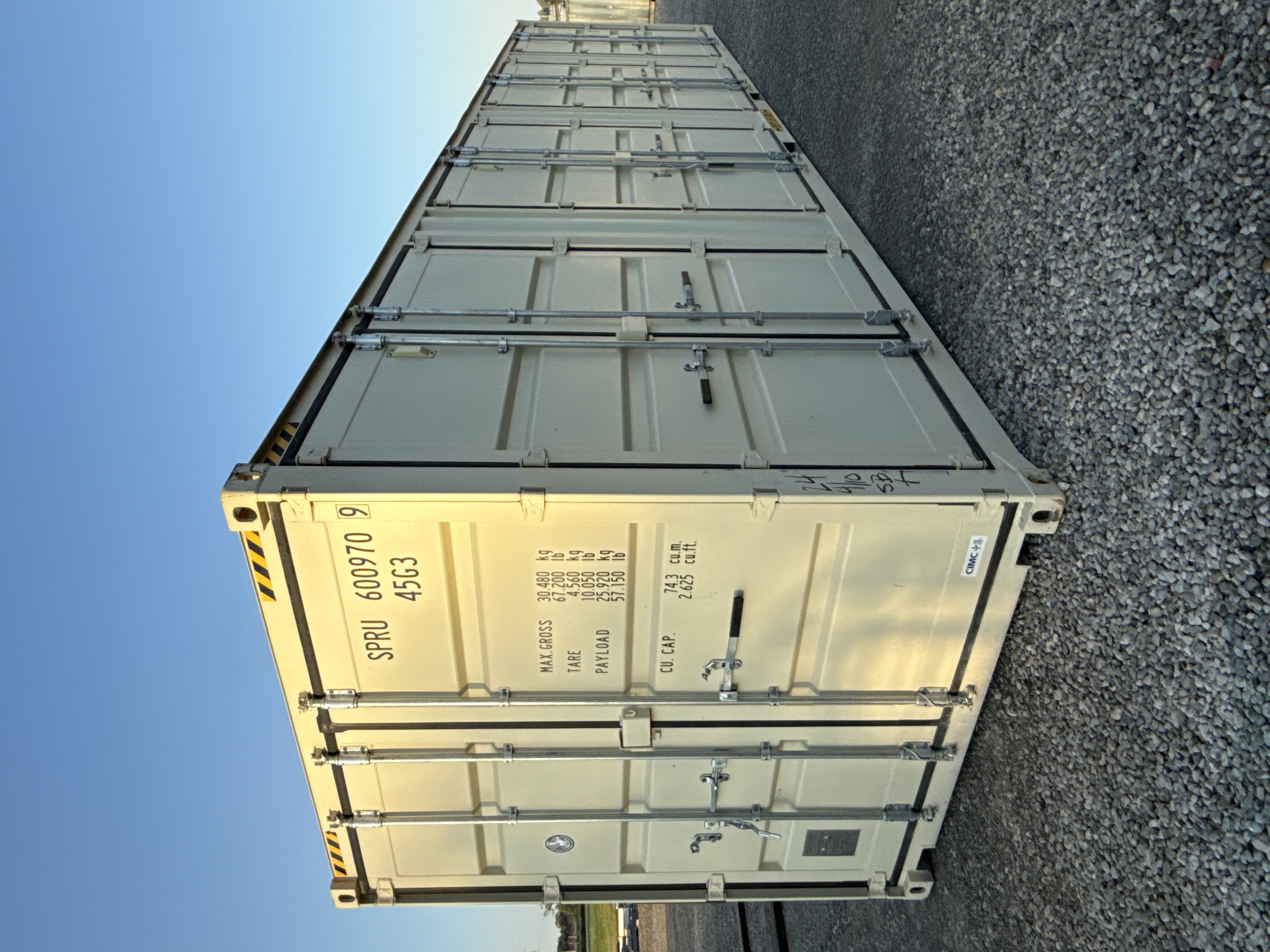 Front corner view of the product