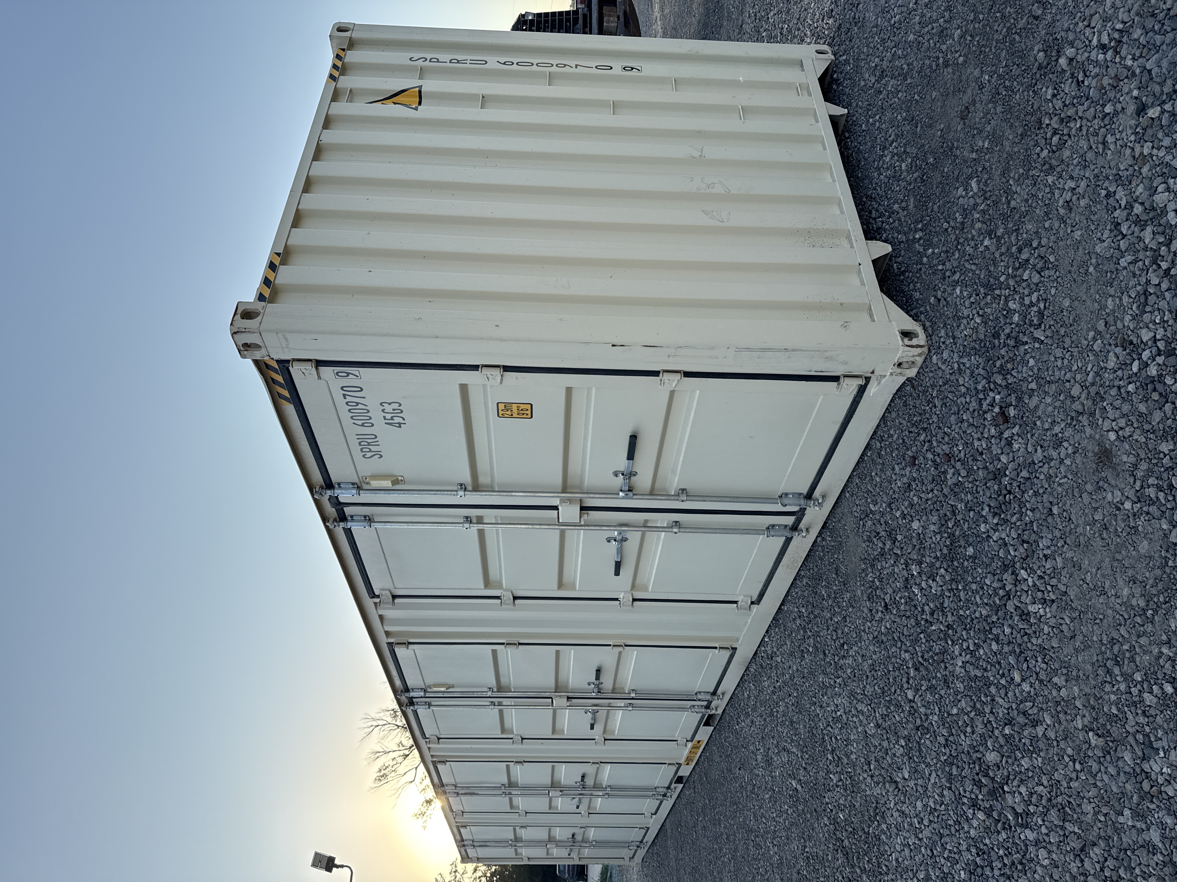 Rear corner view of the product