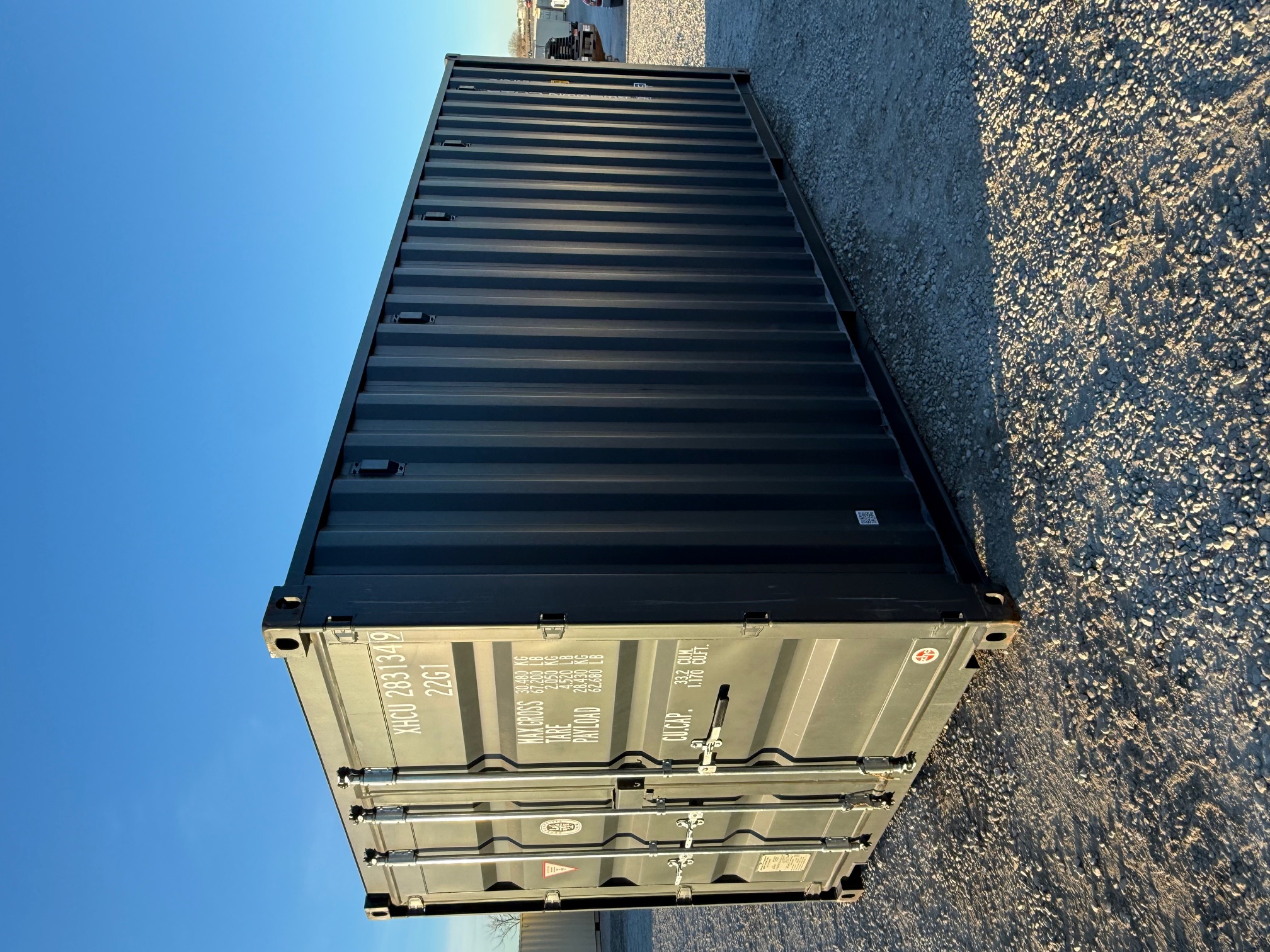 Front corner view of the product