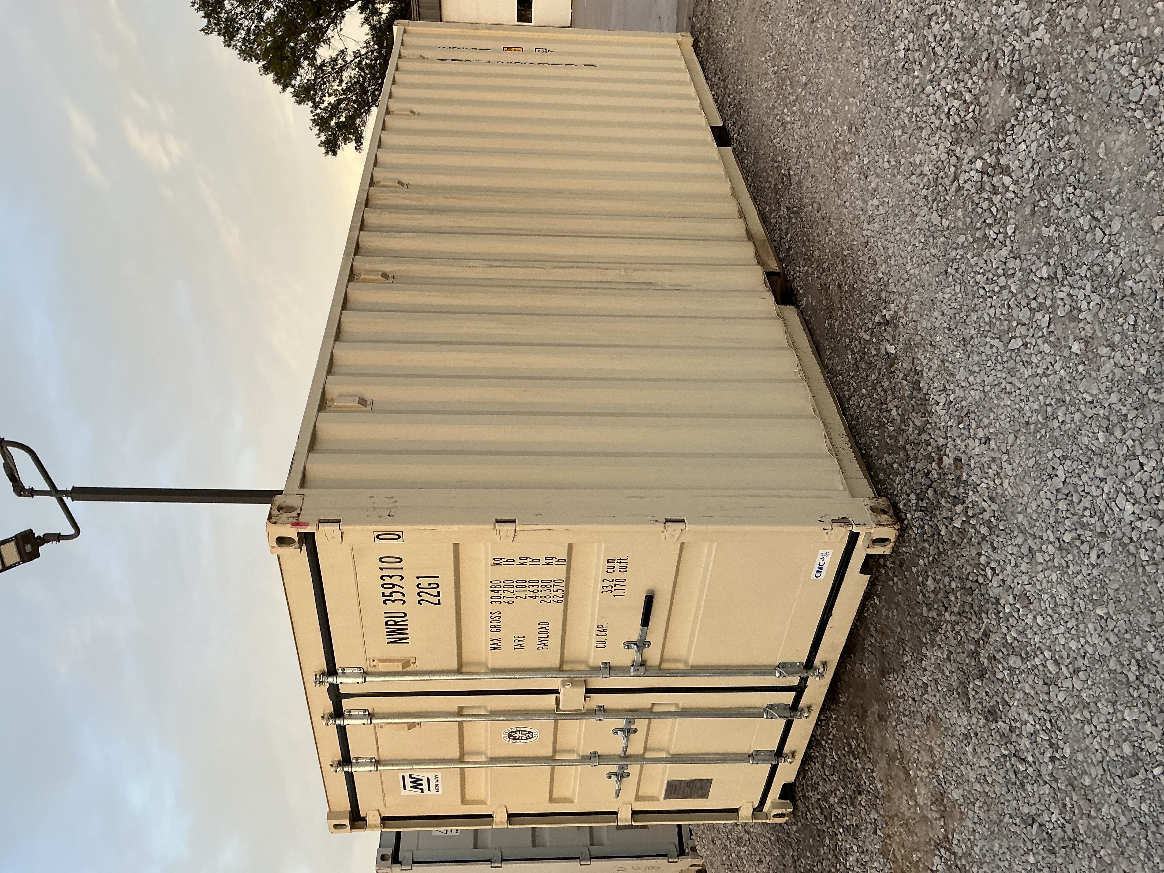 Front corner view of the product