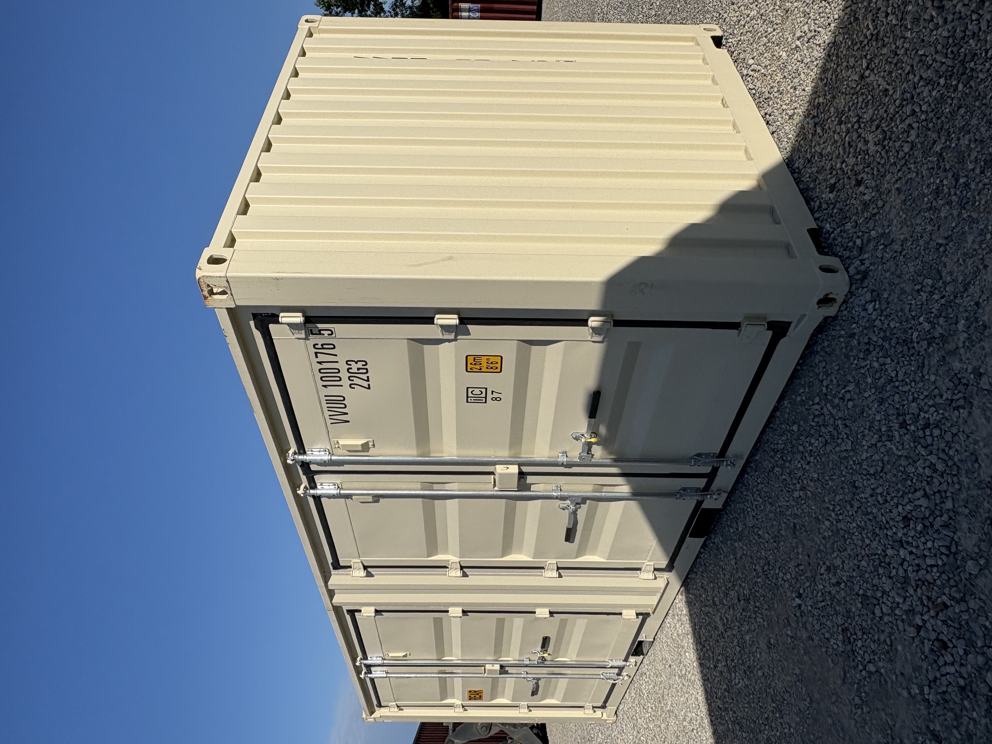 Rear corner view of the product