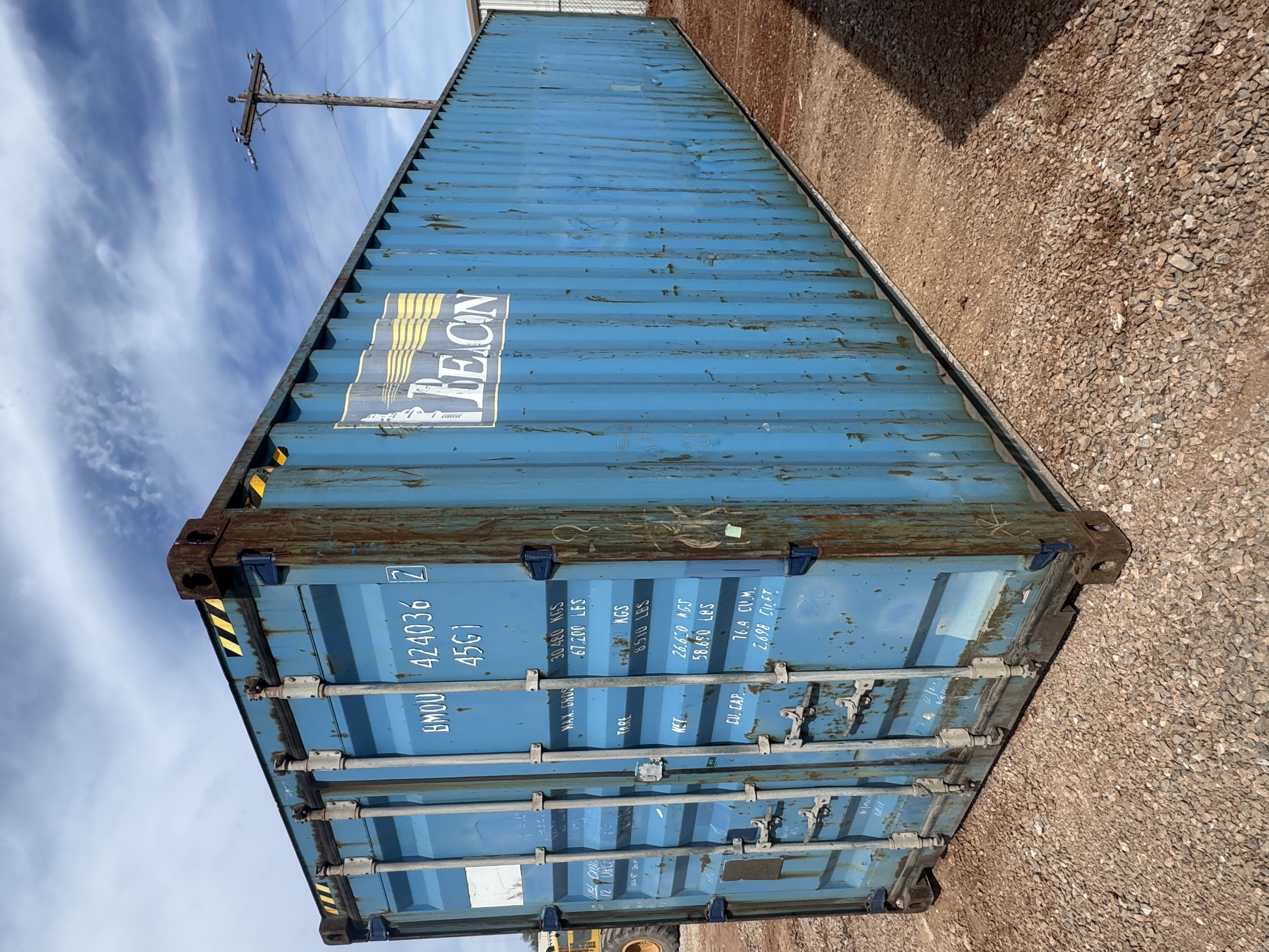 Front corner view of the product