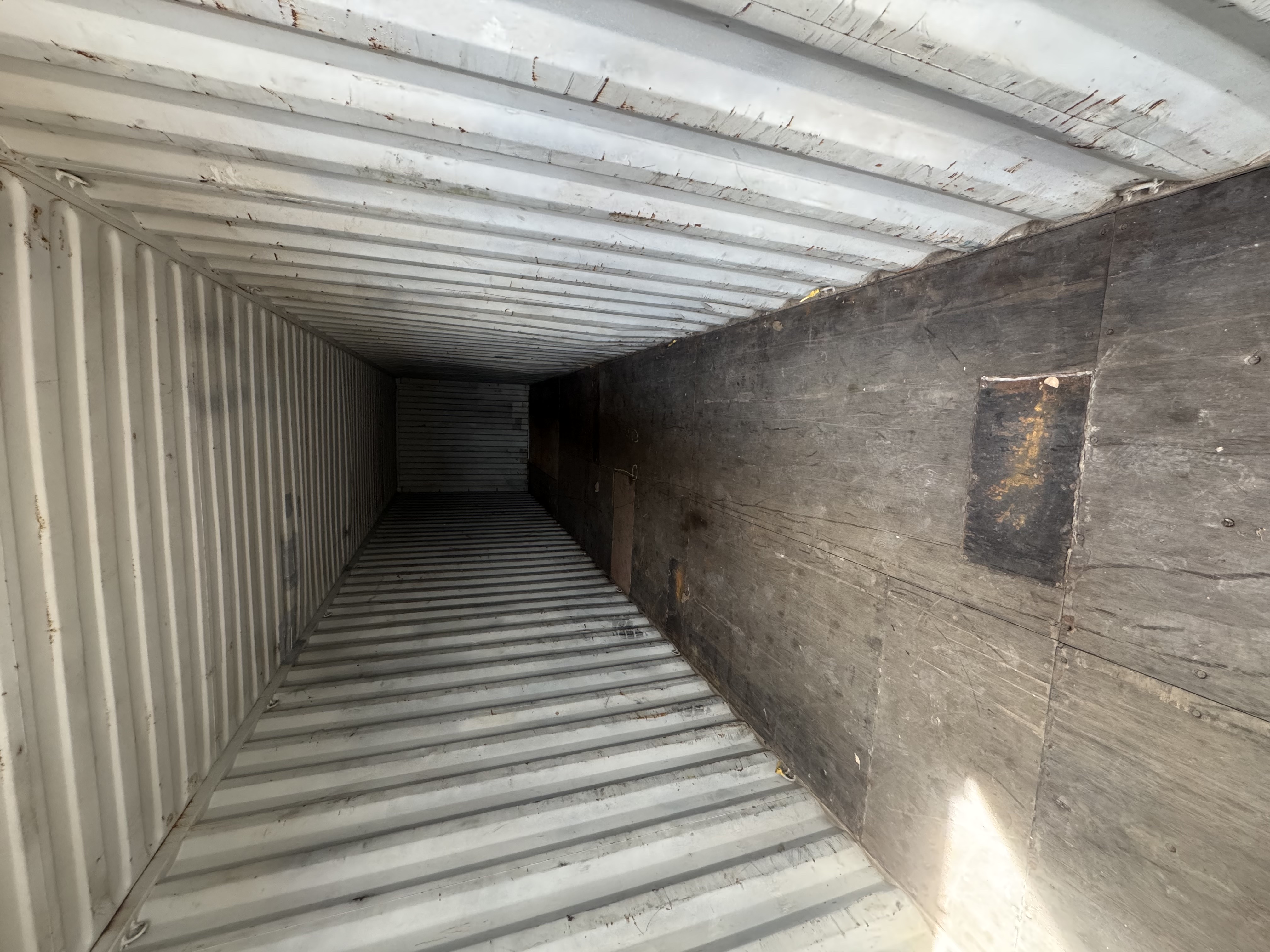 Rear corner view of the product