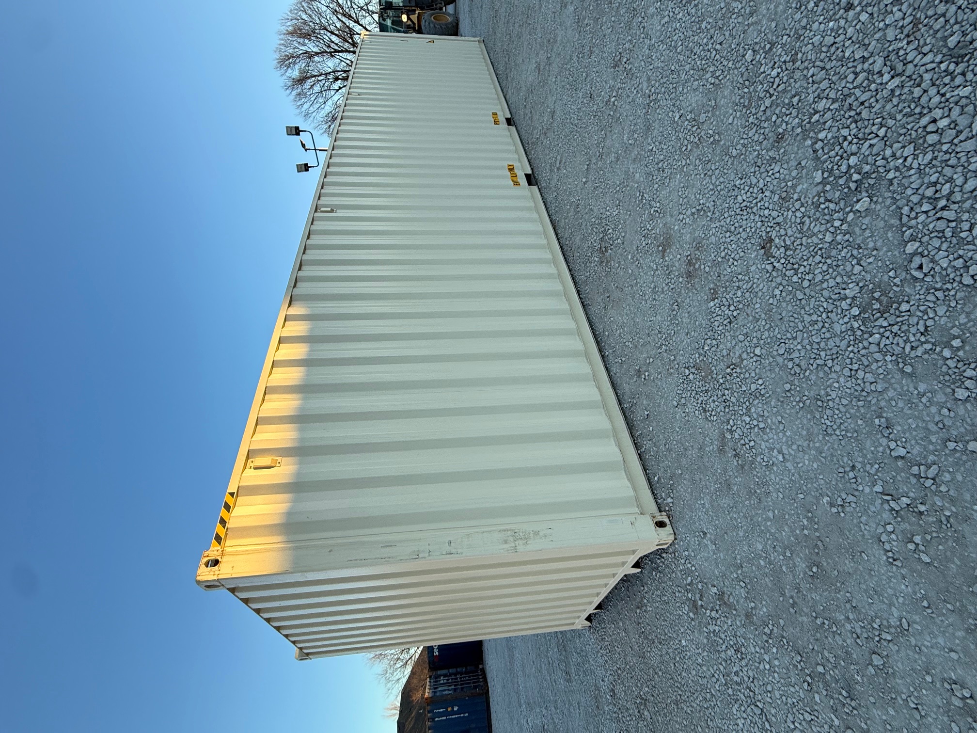 Rear corner view of the product