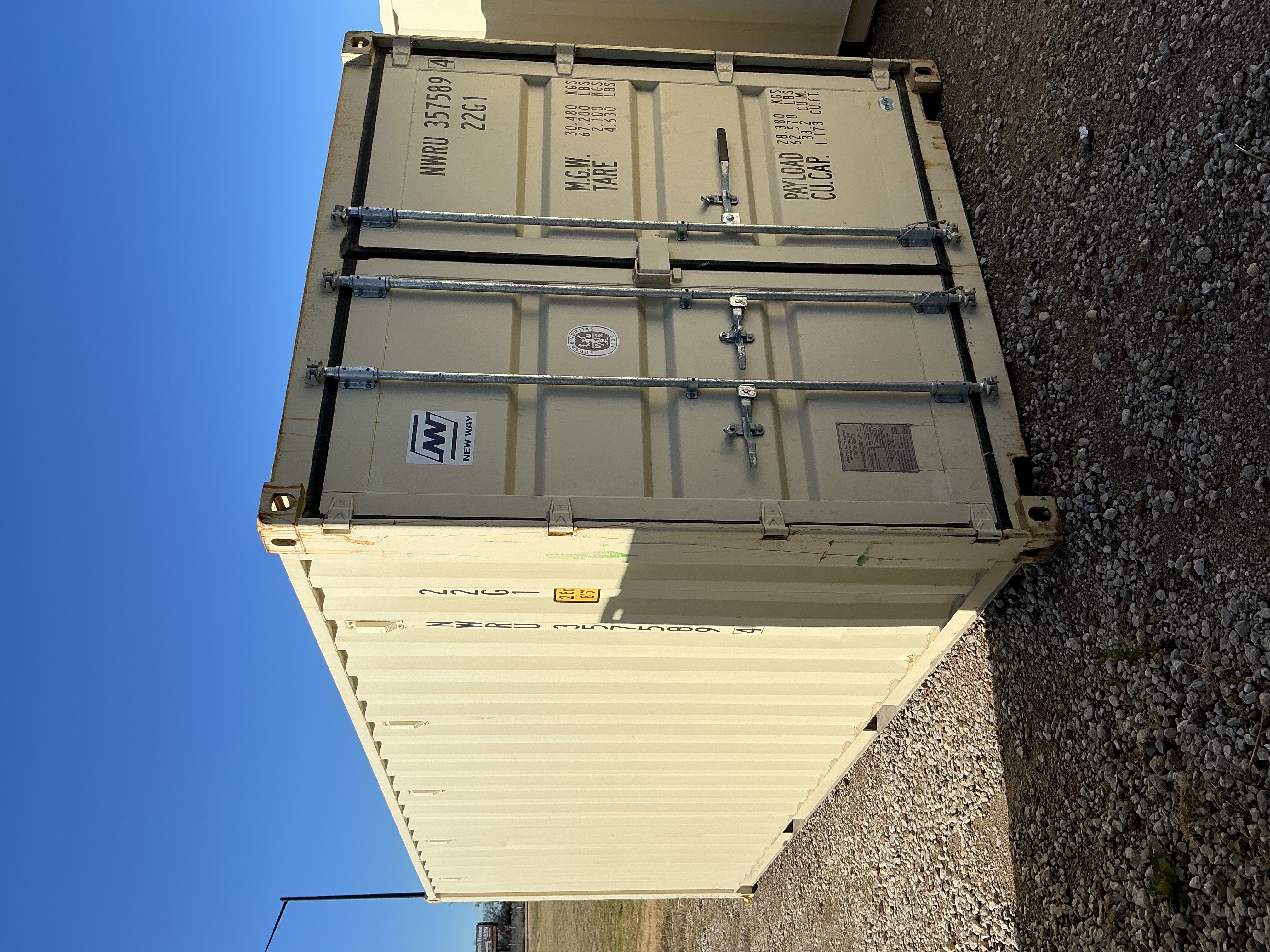 Front corner view of the product