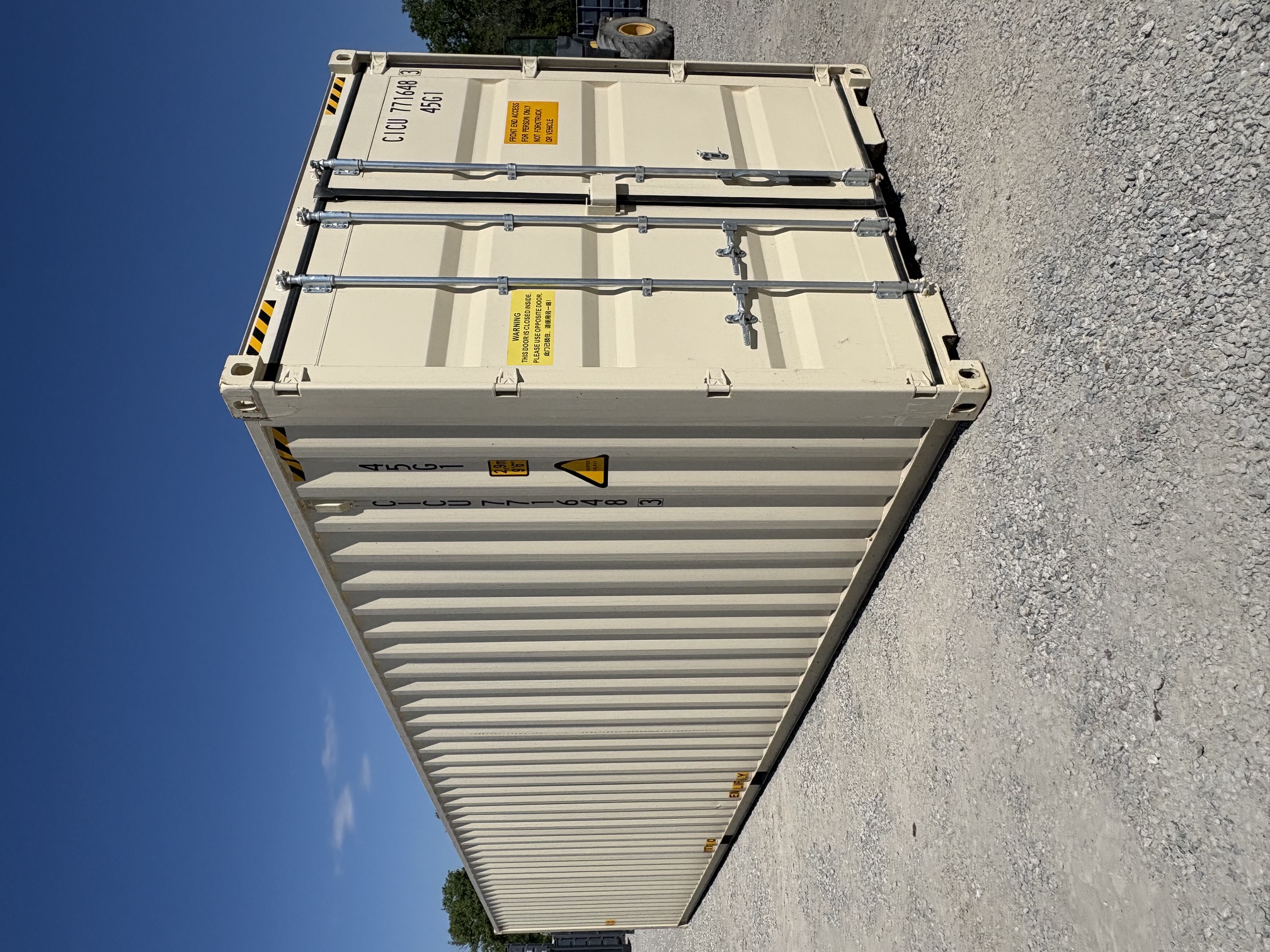 Front corner view of the product