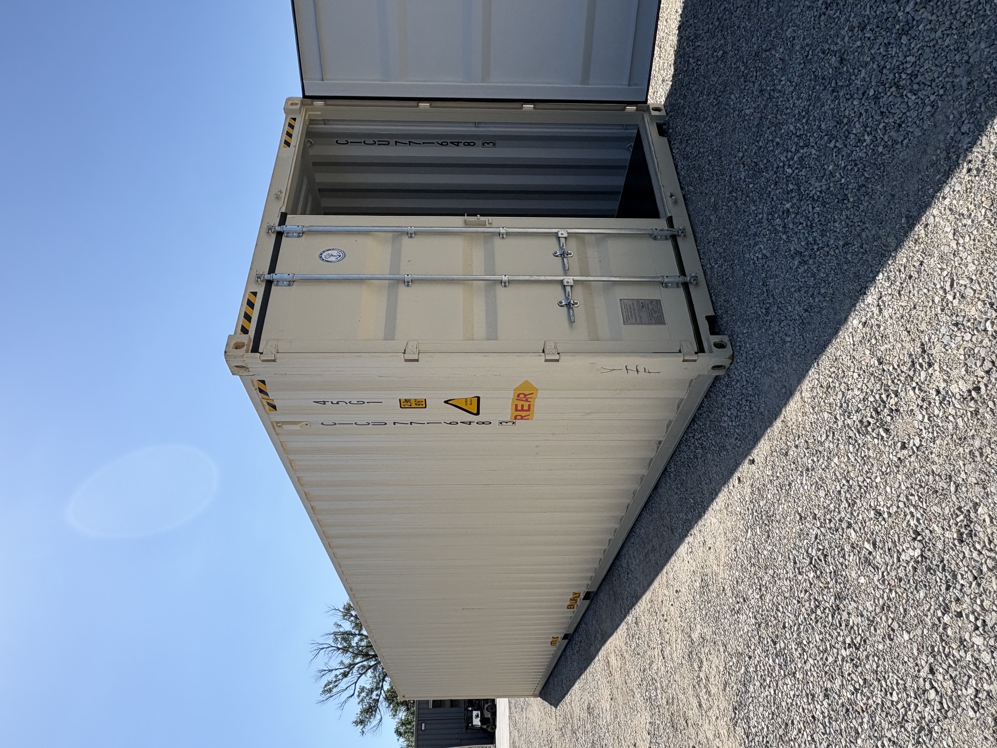 Rear corner view of the product