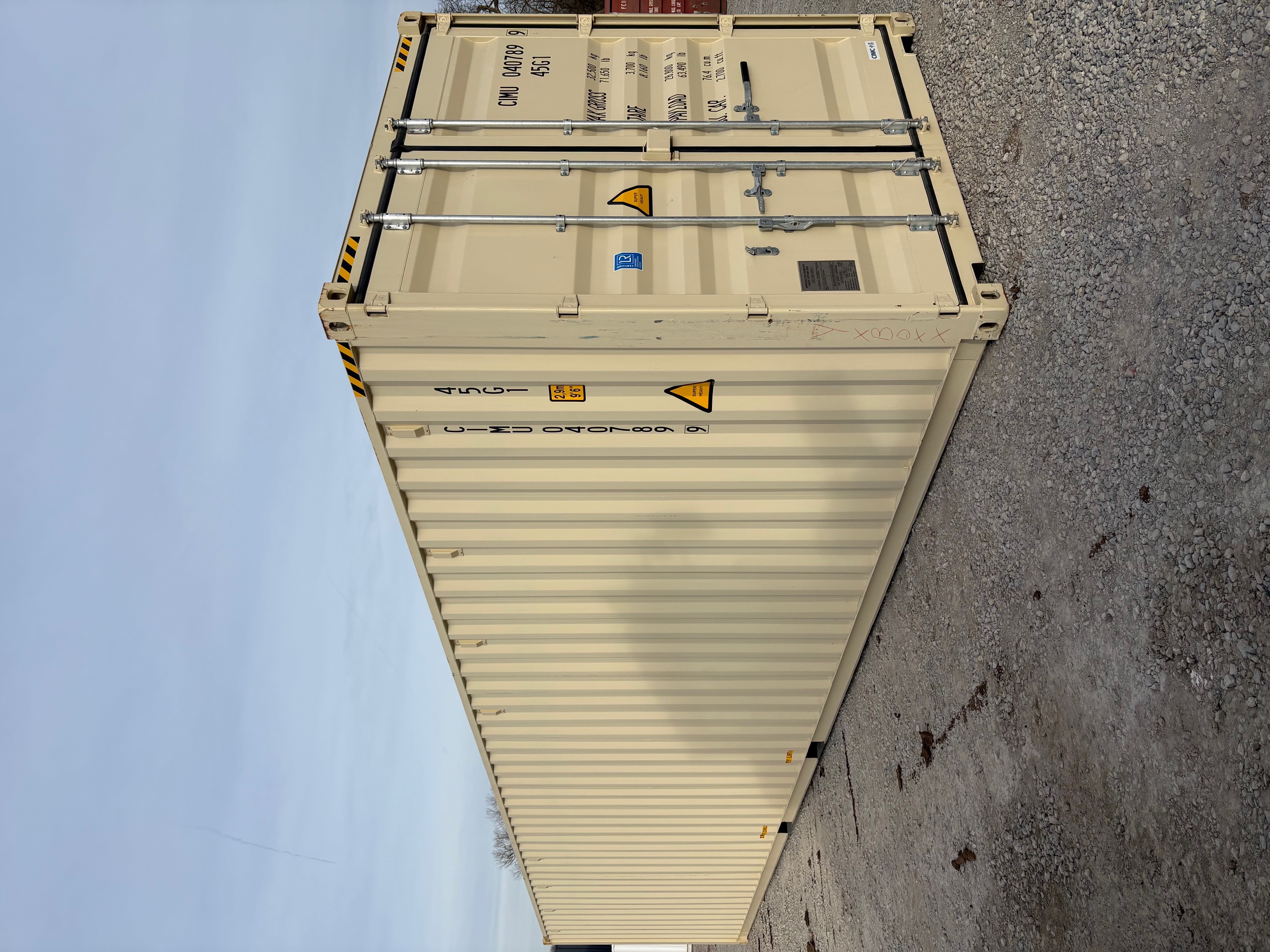 Front corner view of the product