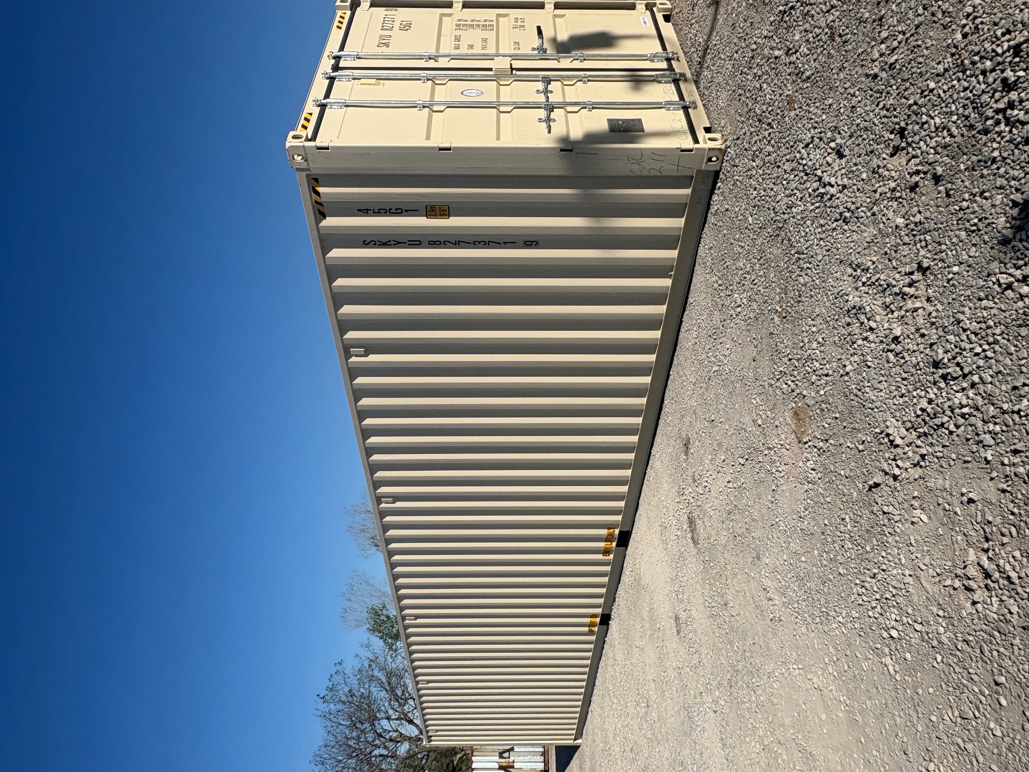 Front corner view of the product