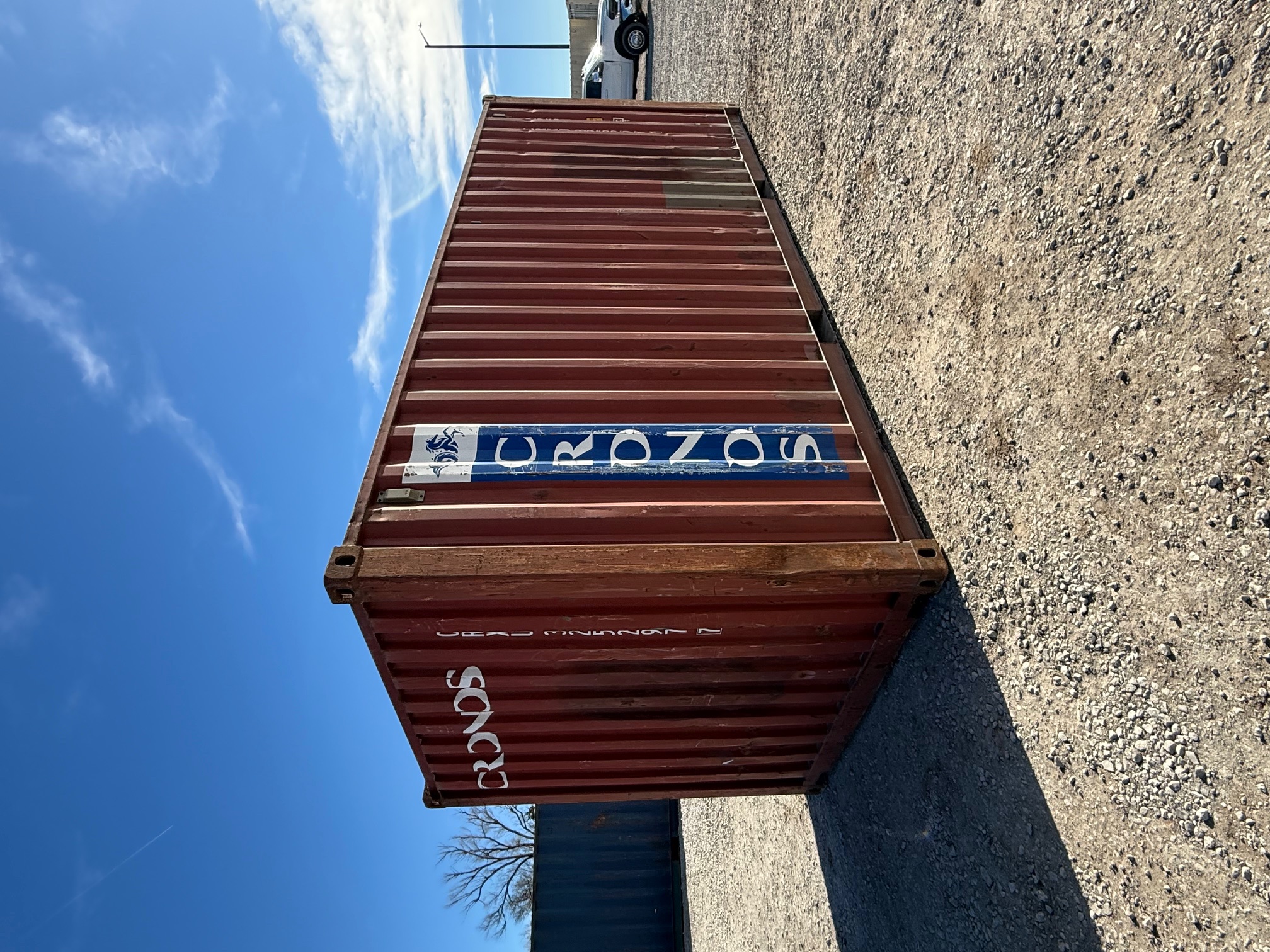 Rear corner view of the product