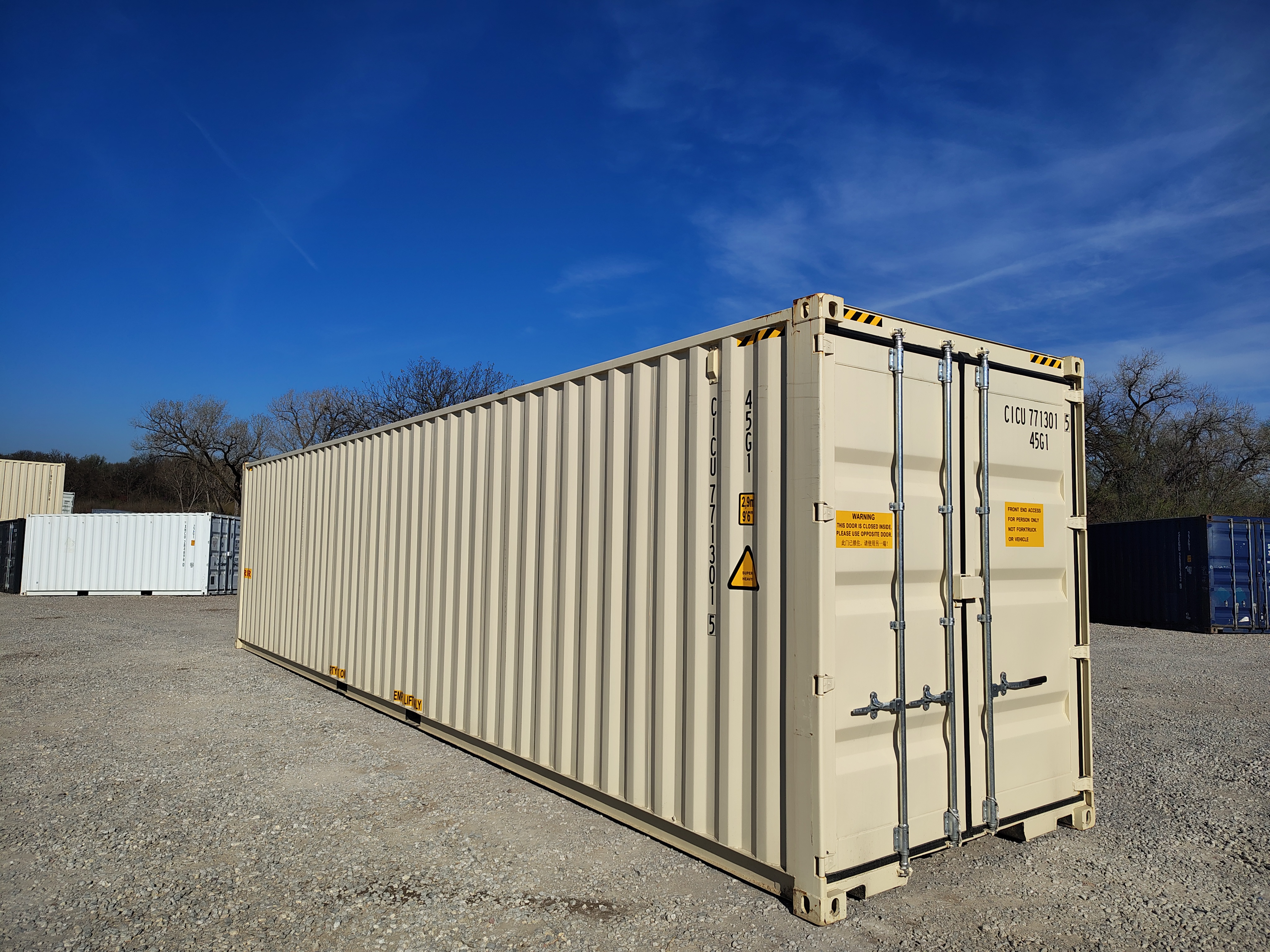 Front corner view of the product