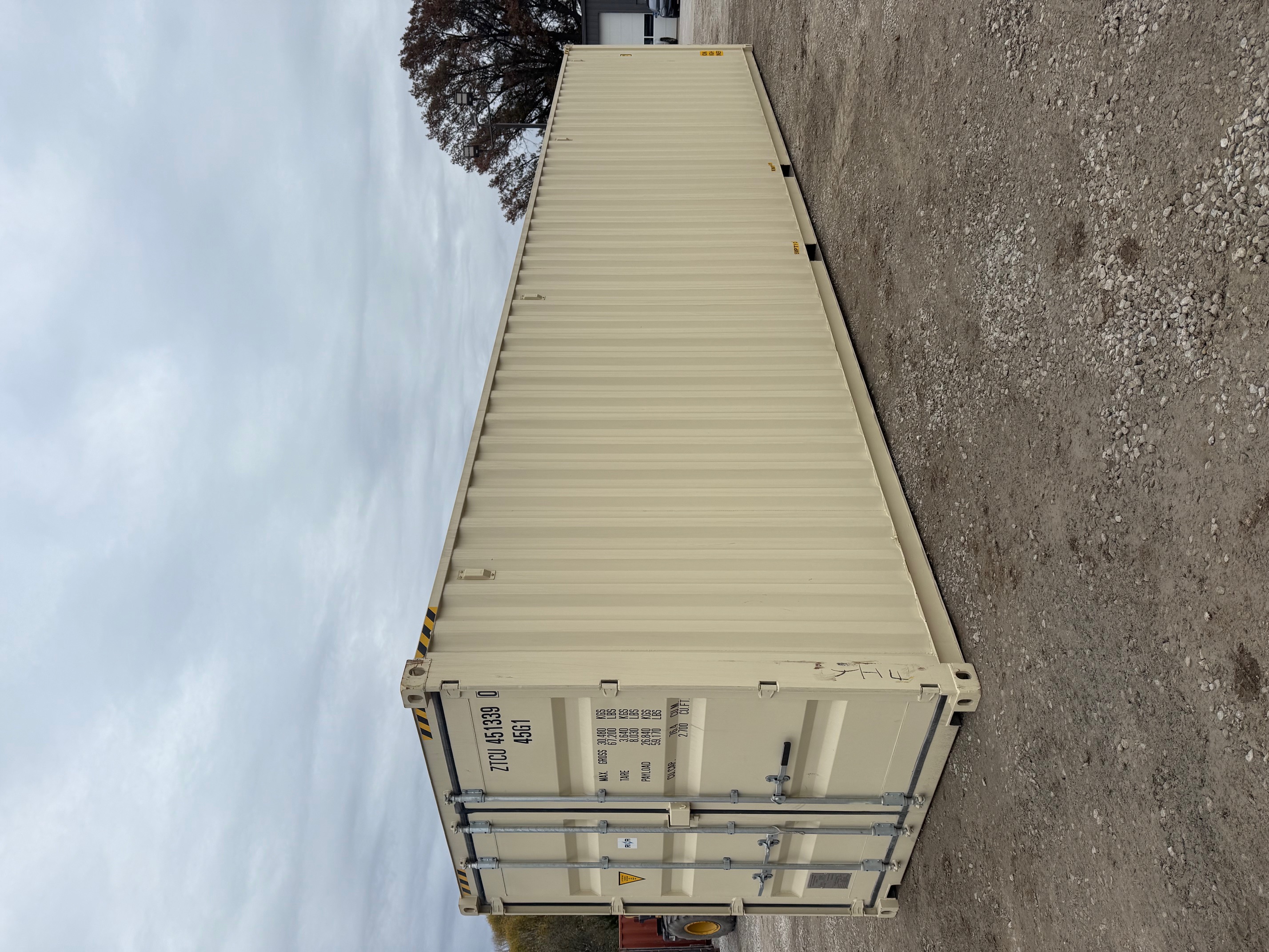 Front corner view of the product