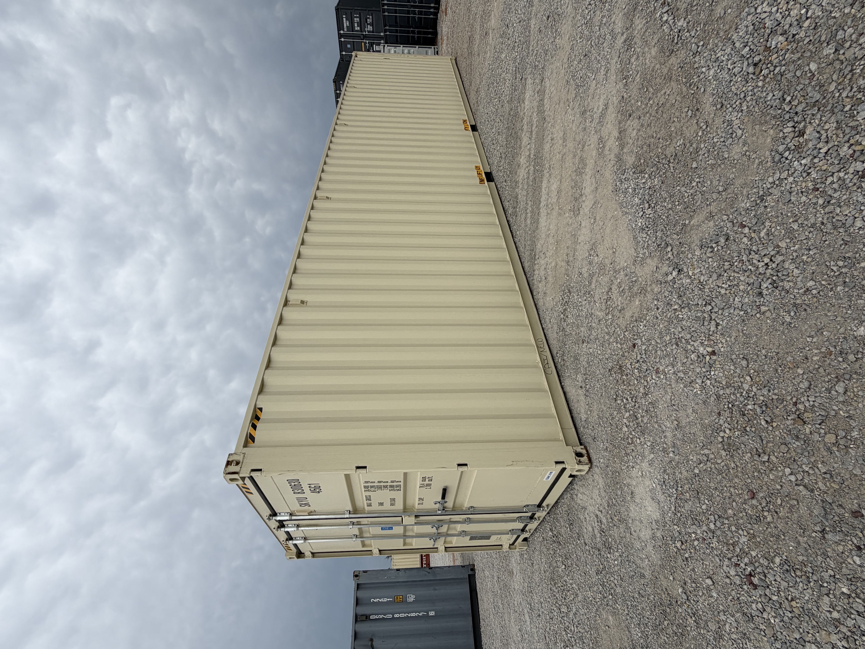 Front corner view of the product