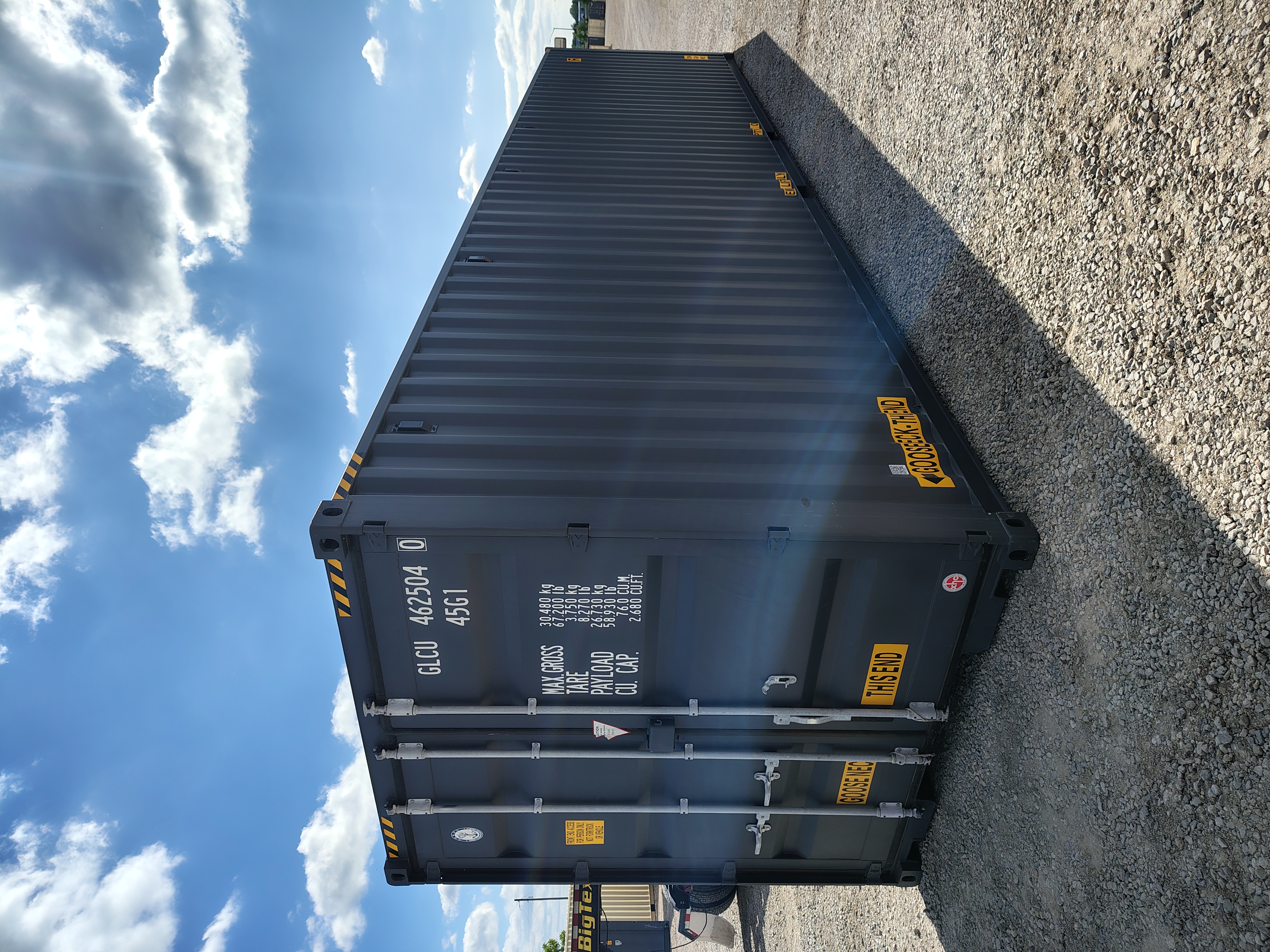 Front corner view of the product