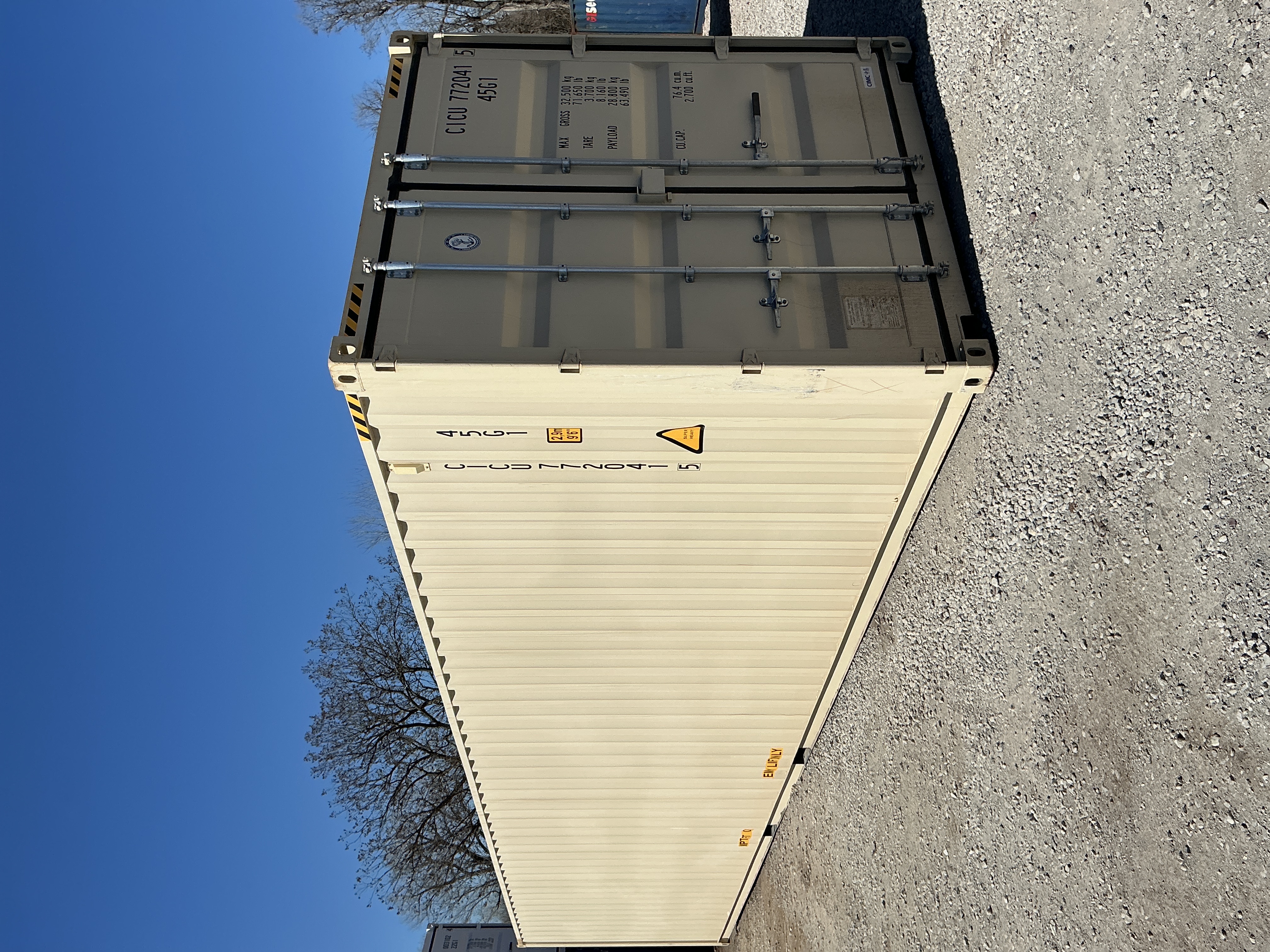 Front corner view of the product