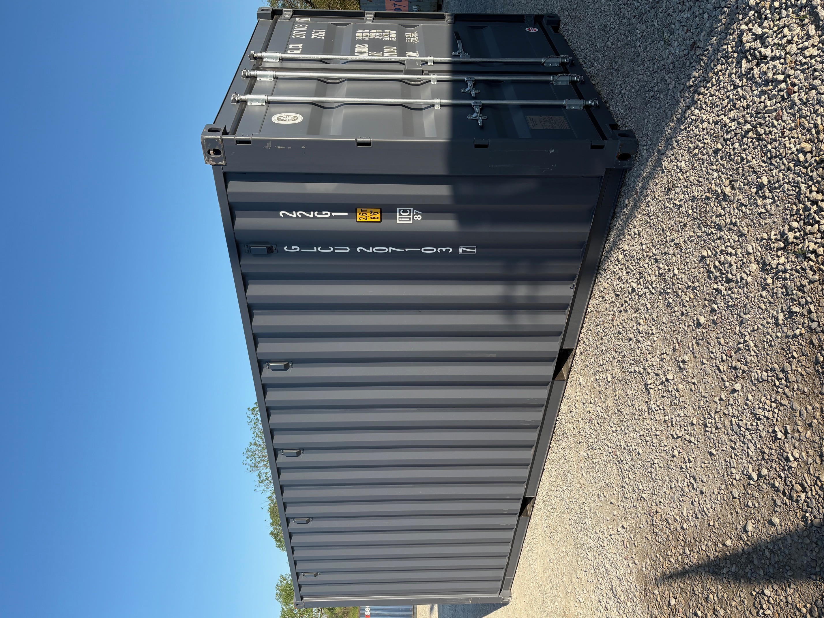 Front corner view of the product