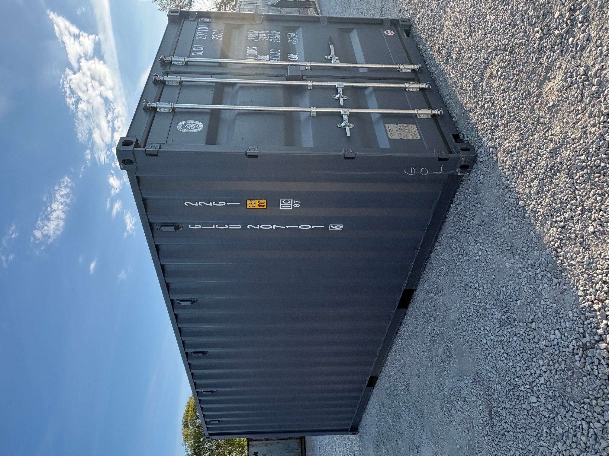 Front corner view of the product