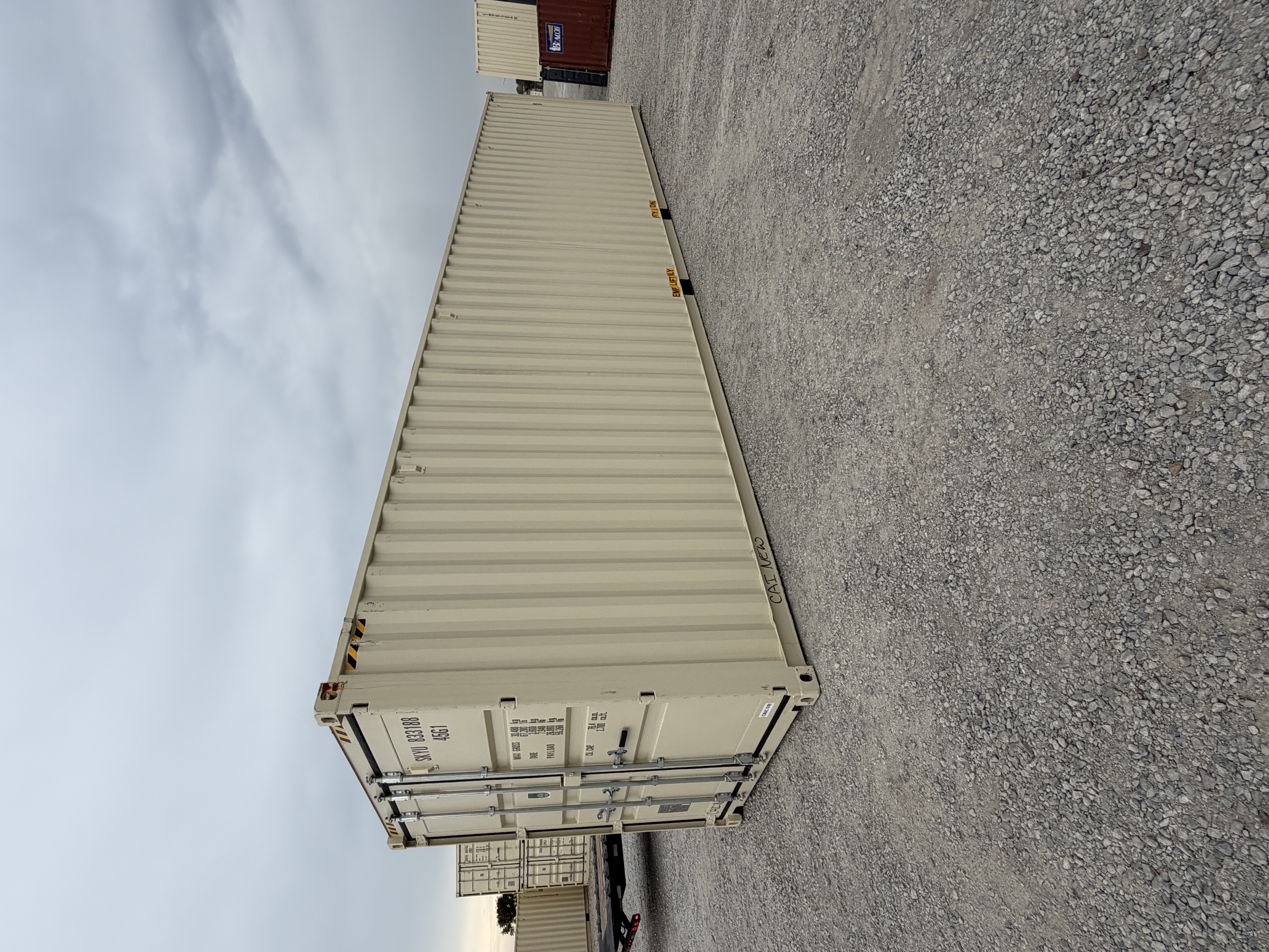Front corner view of the product