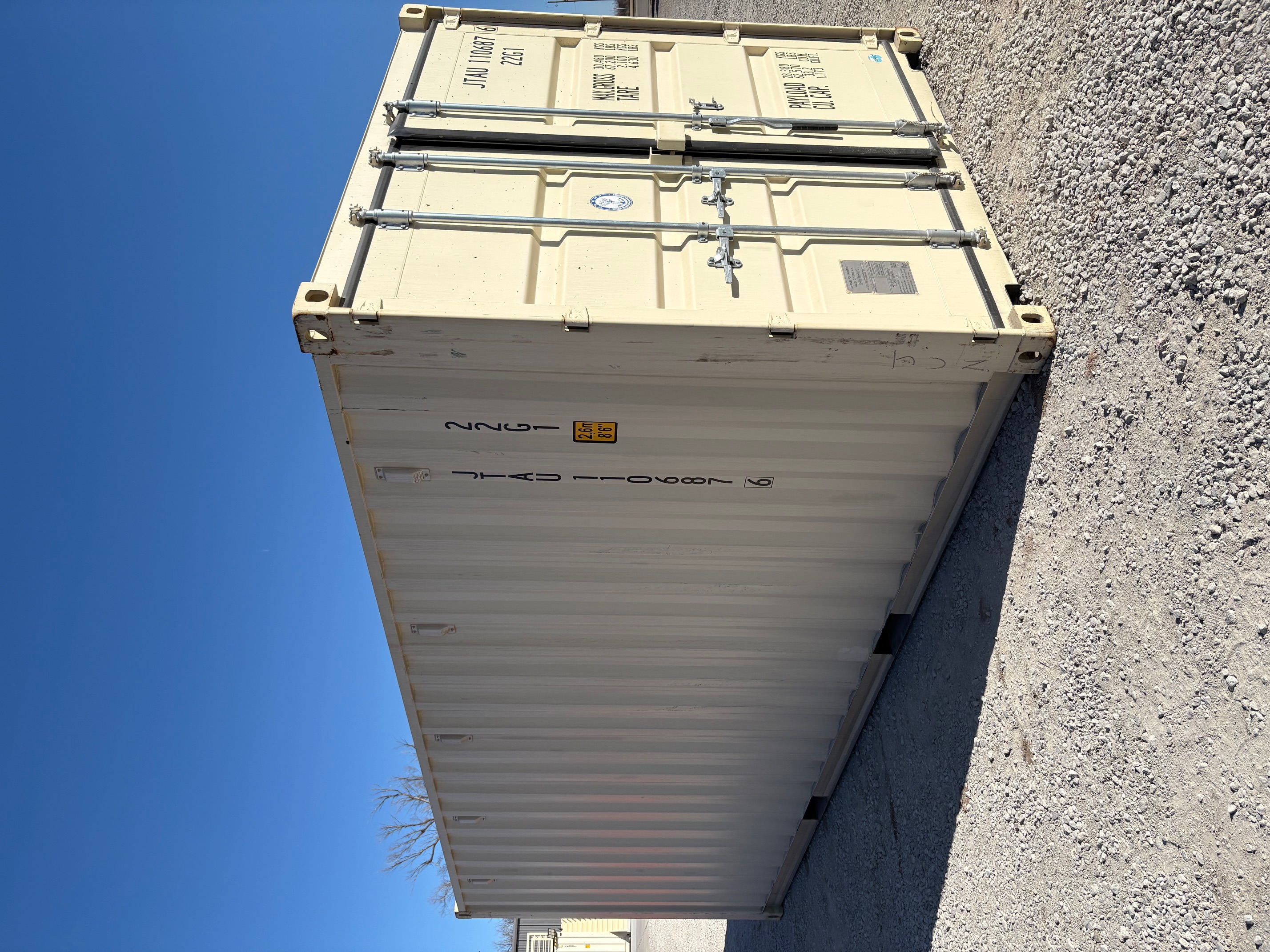 Front corner view of the product