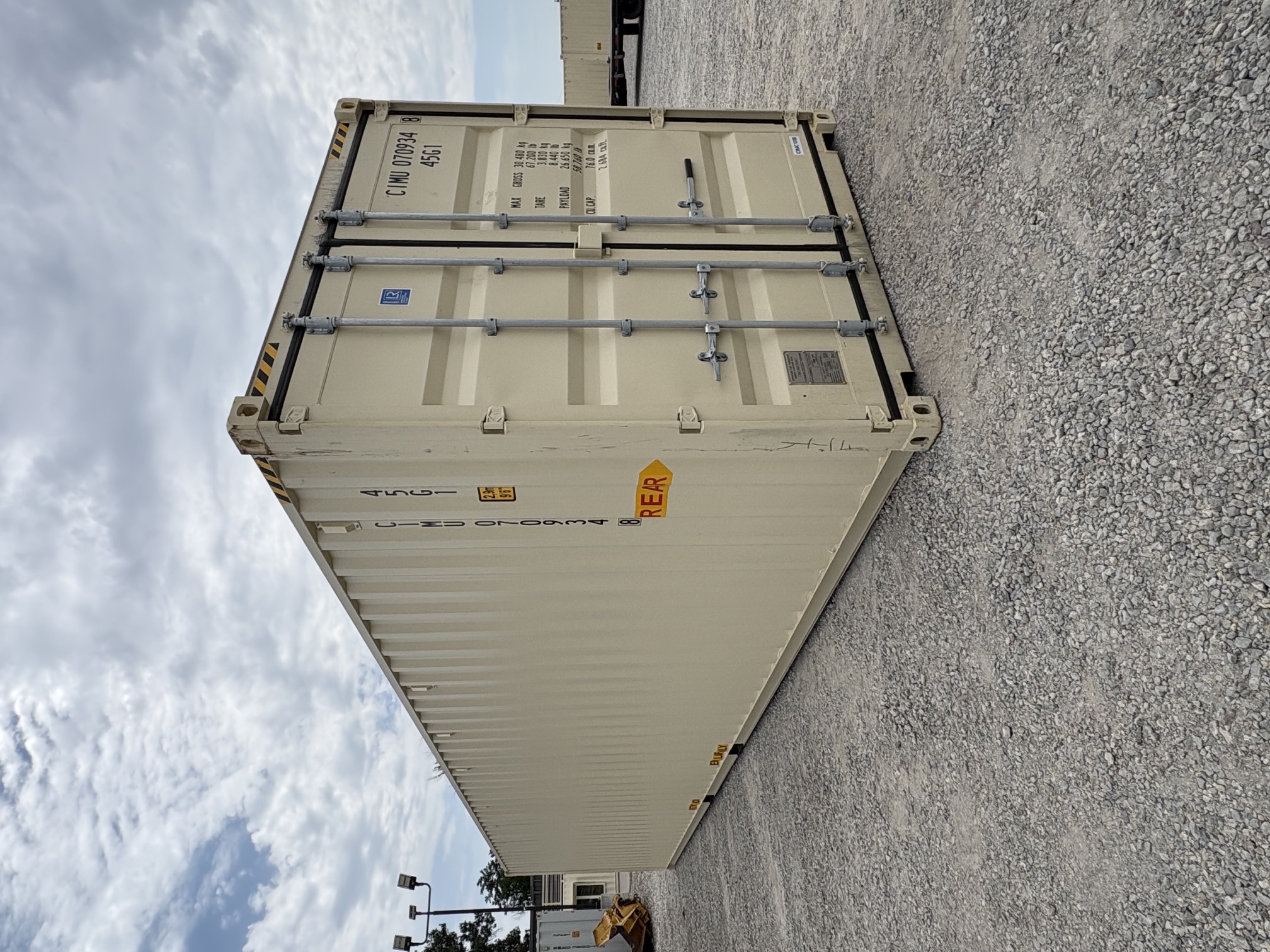 Rear corner view of the product