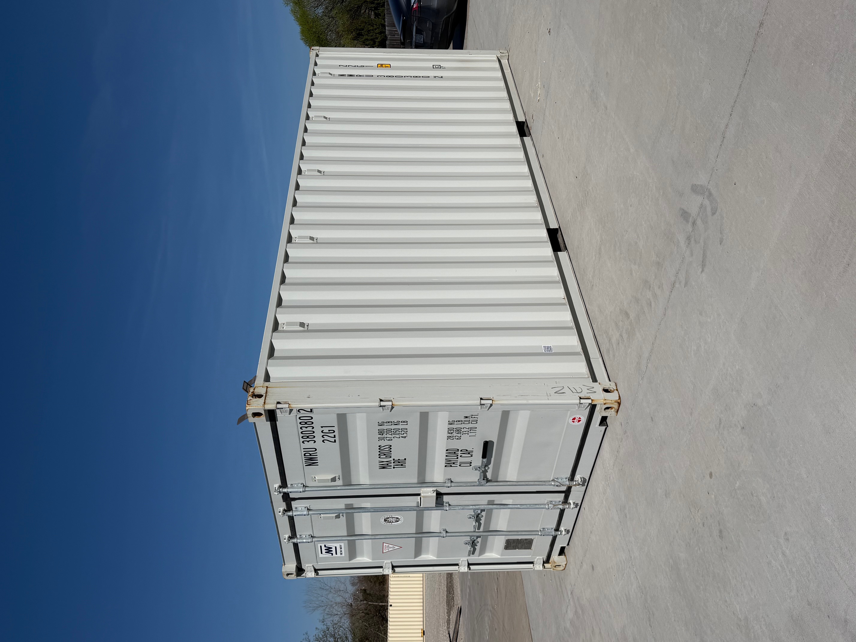 Front corner view of the product