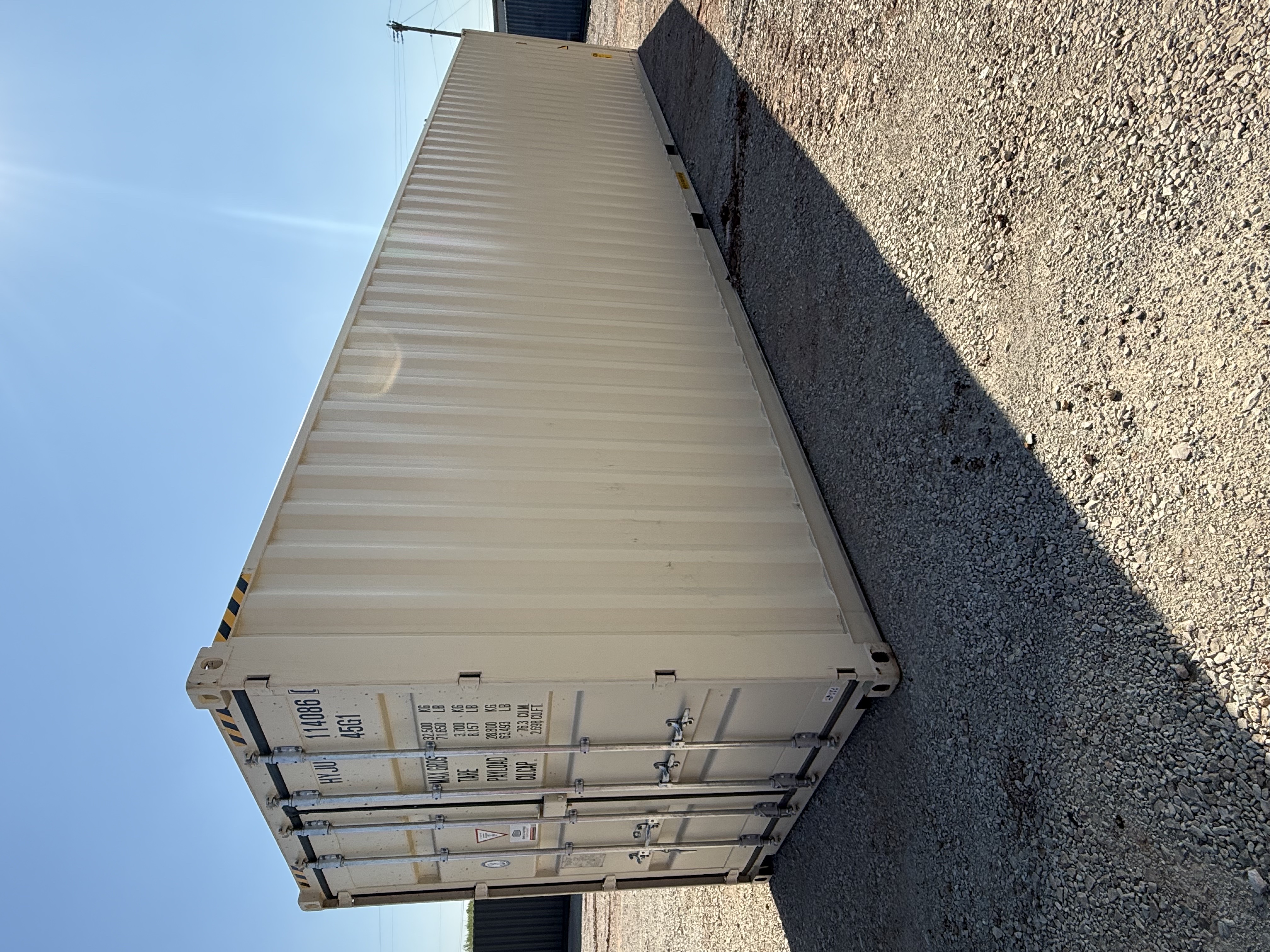 Rear corner view of the product