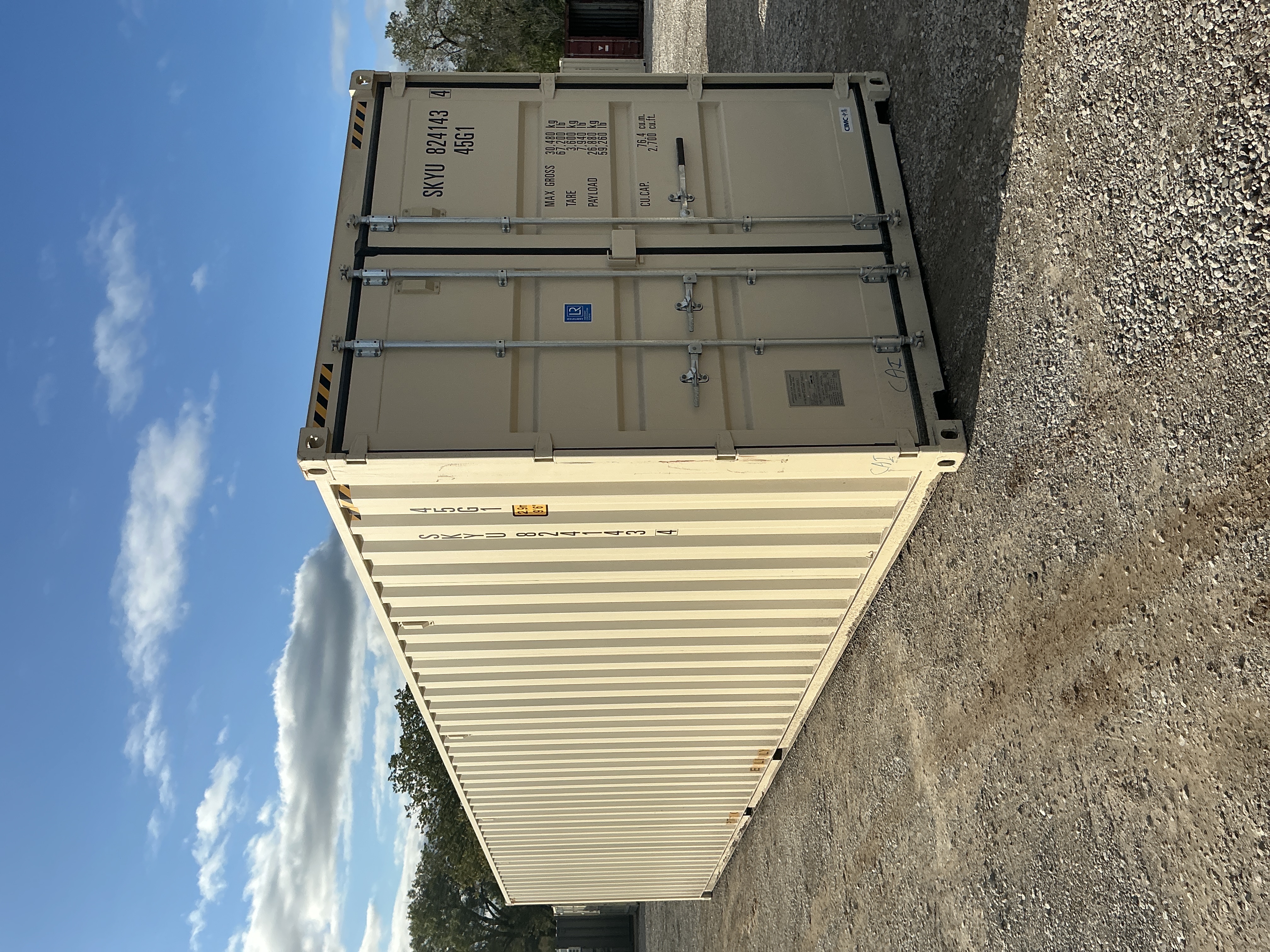 Front corner view of the product