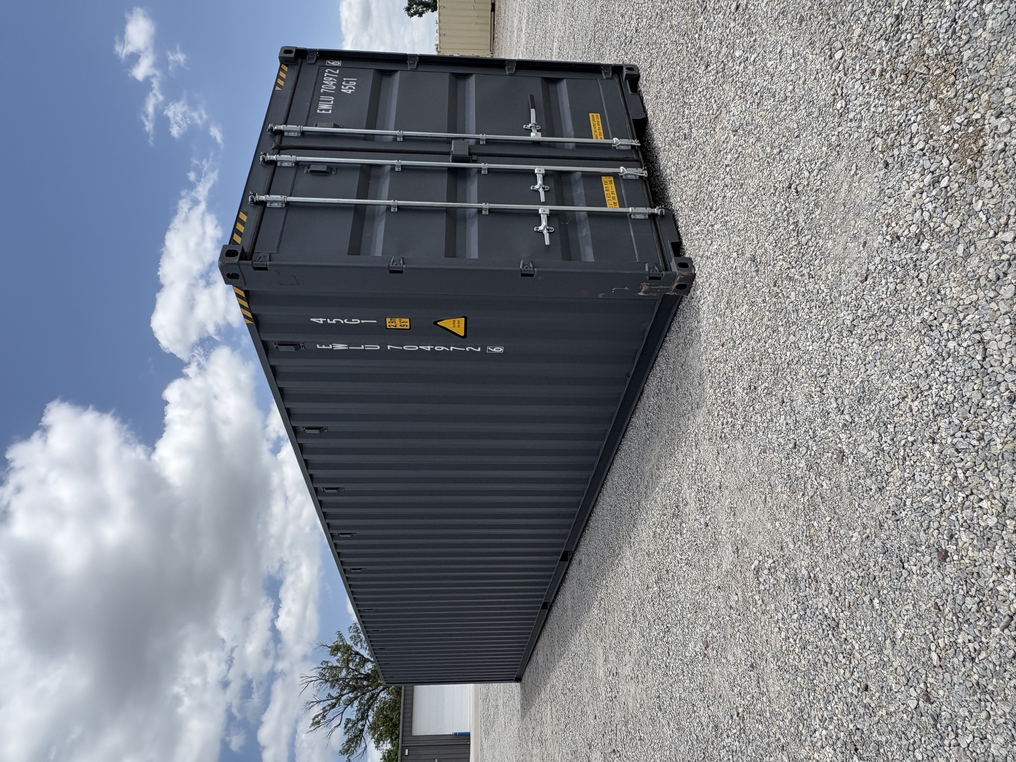 Rear corner view of the product
