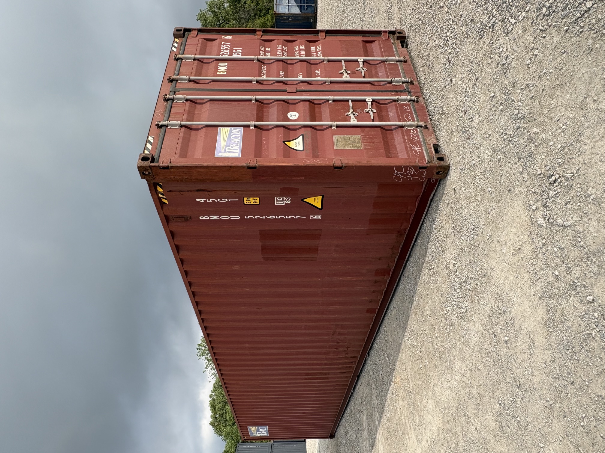 Front corner view of the product
