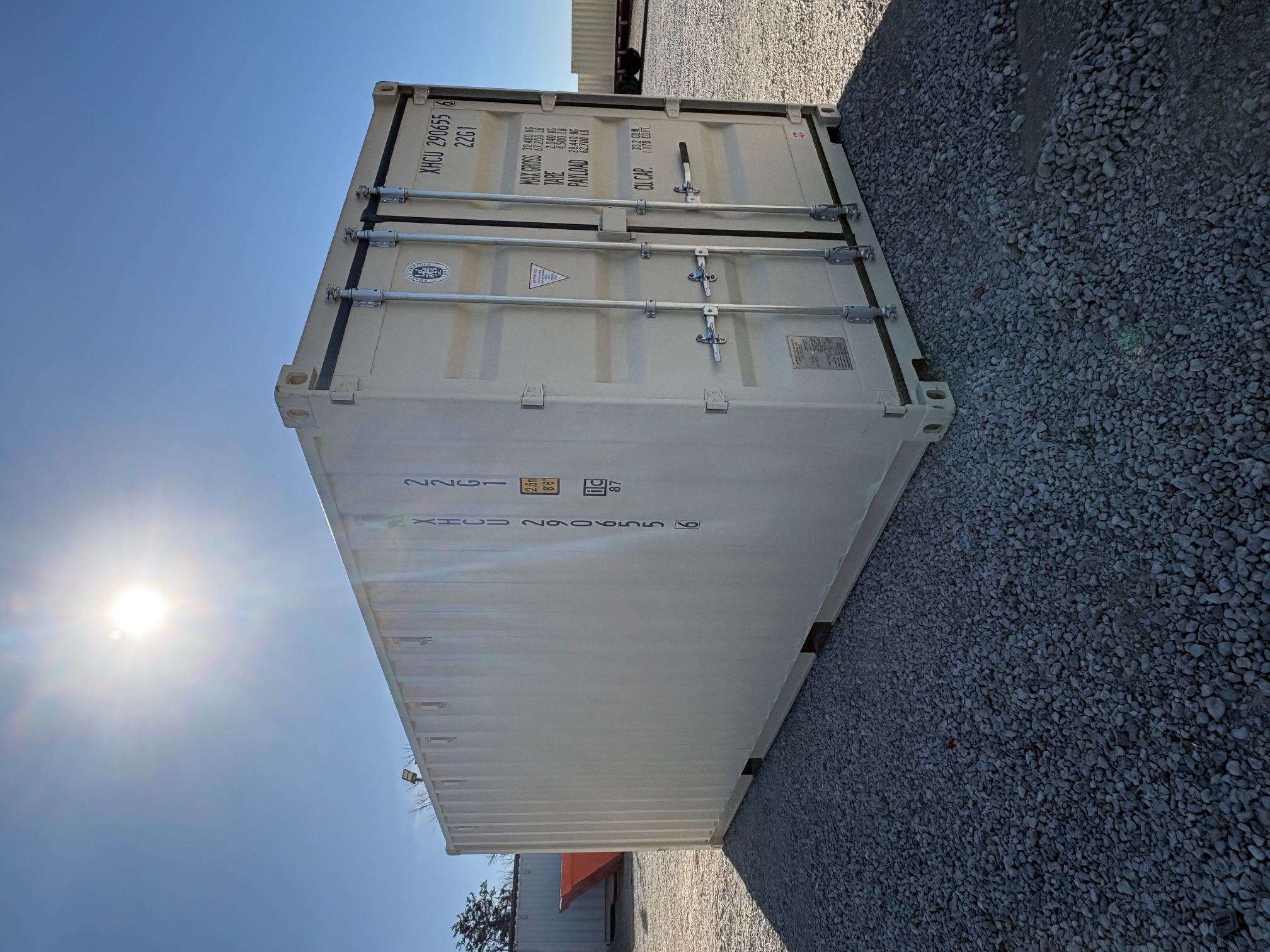 Front corner view of the product