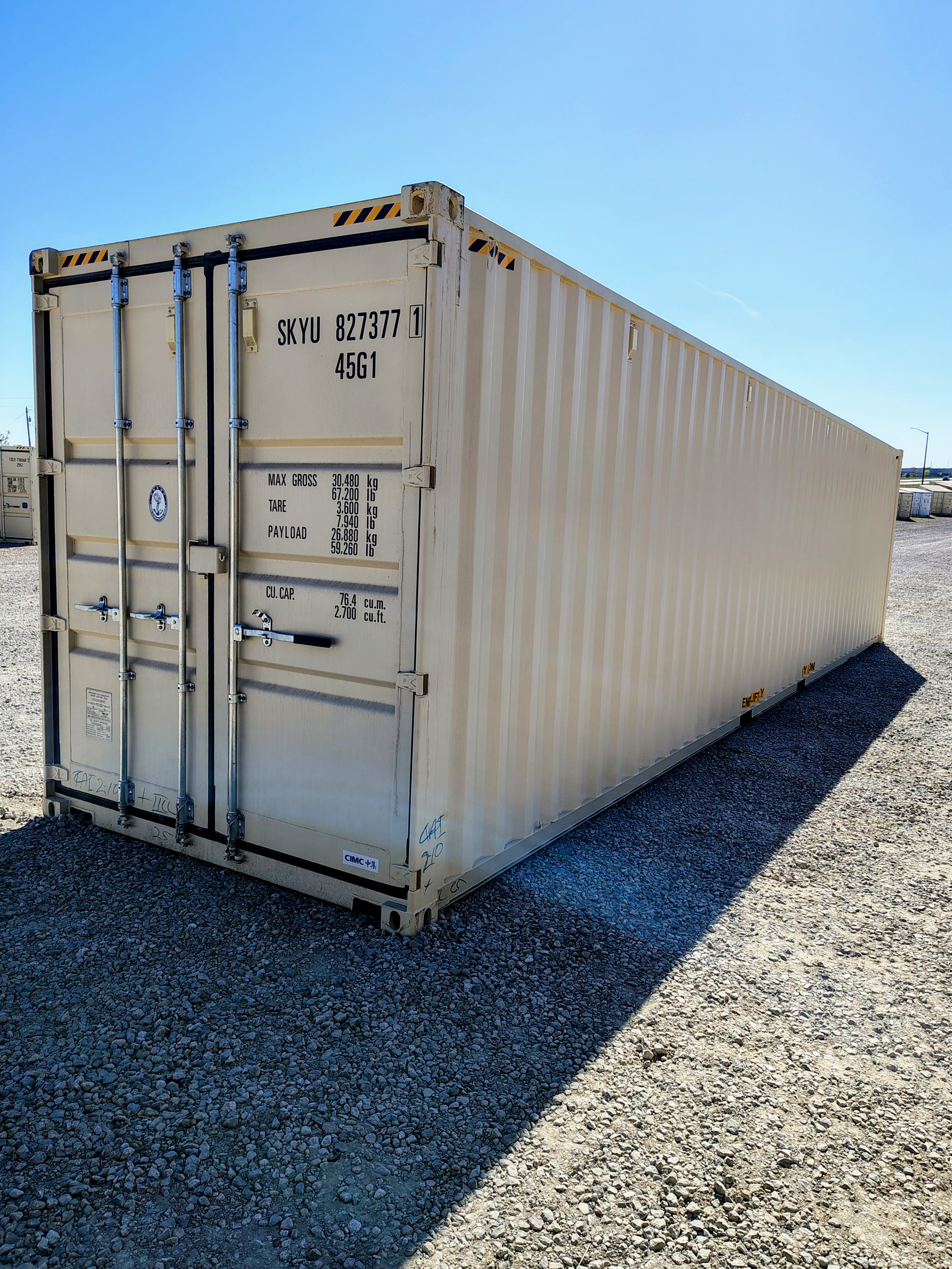 Front corner view of the product