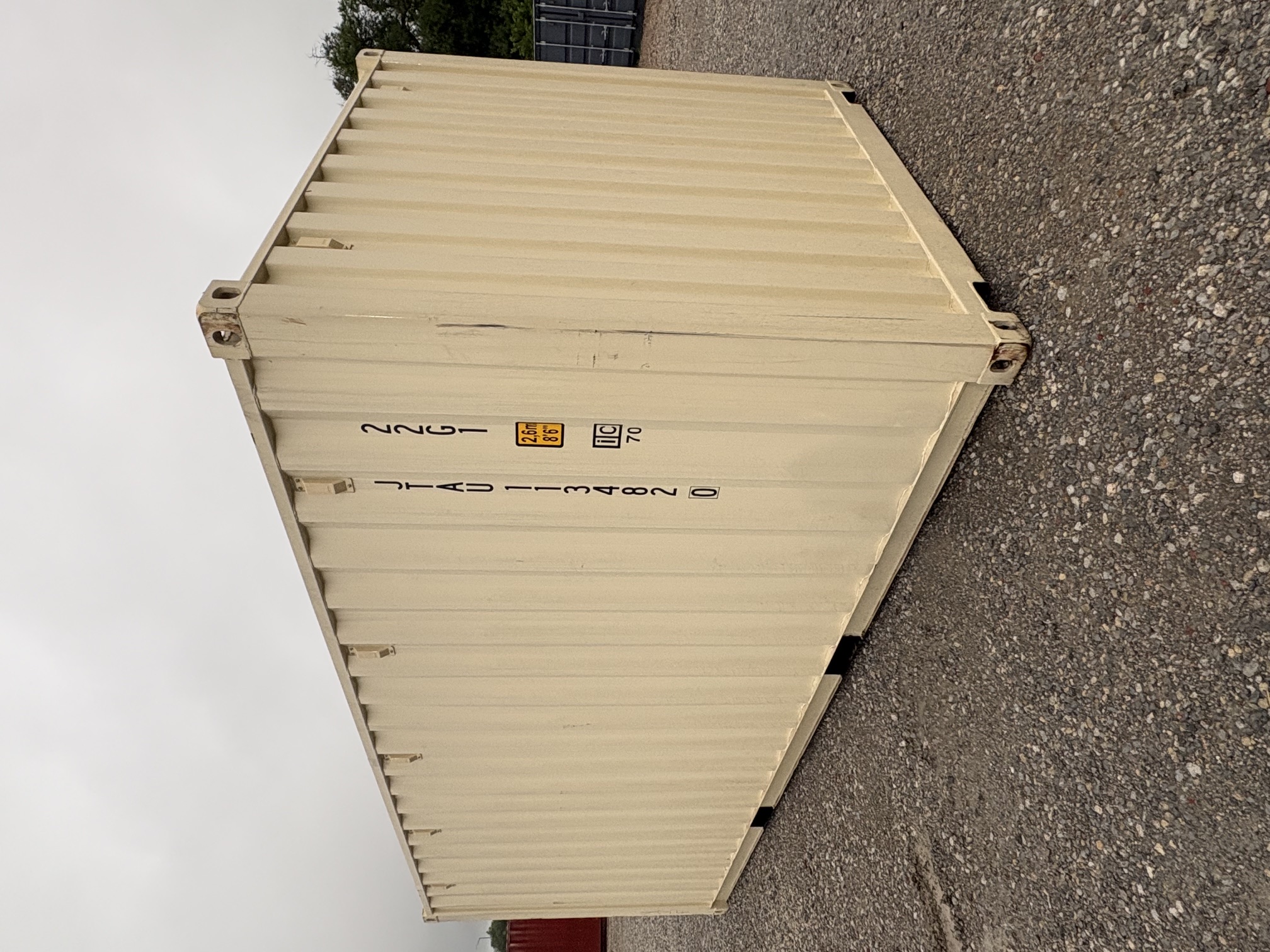 Rear corner view of the product